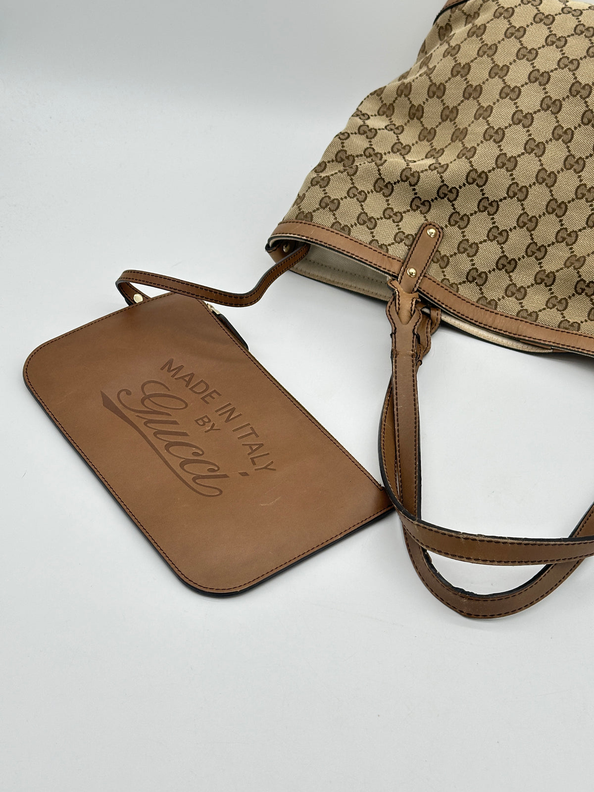 Gucci Craft Canvas Tote Bag