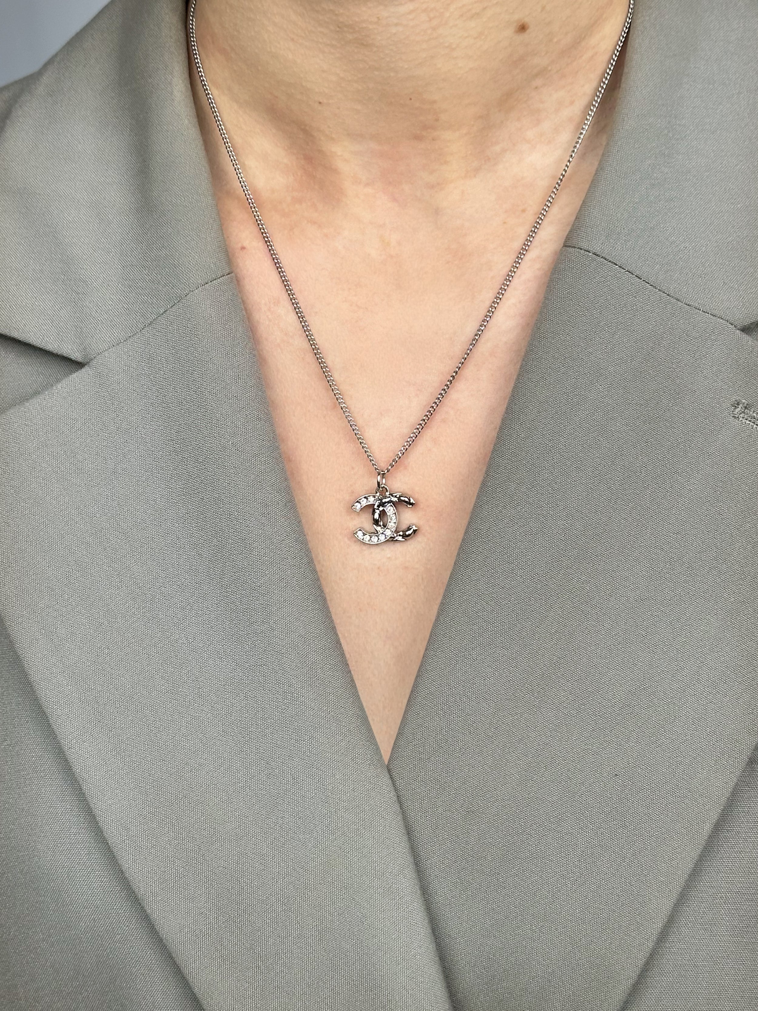 Chanel Matelassé Strass Necklace