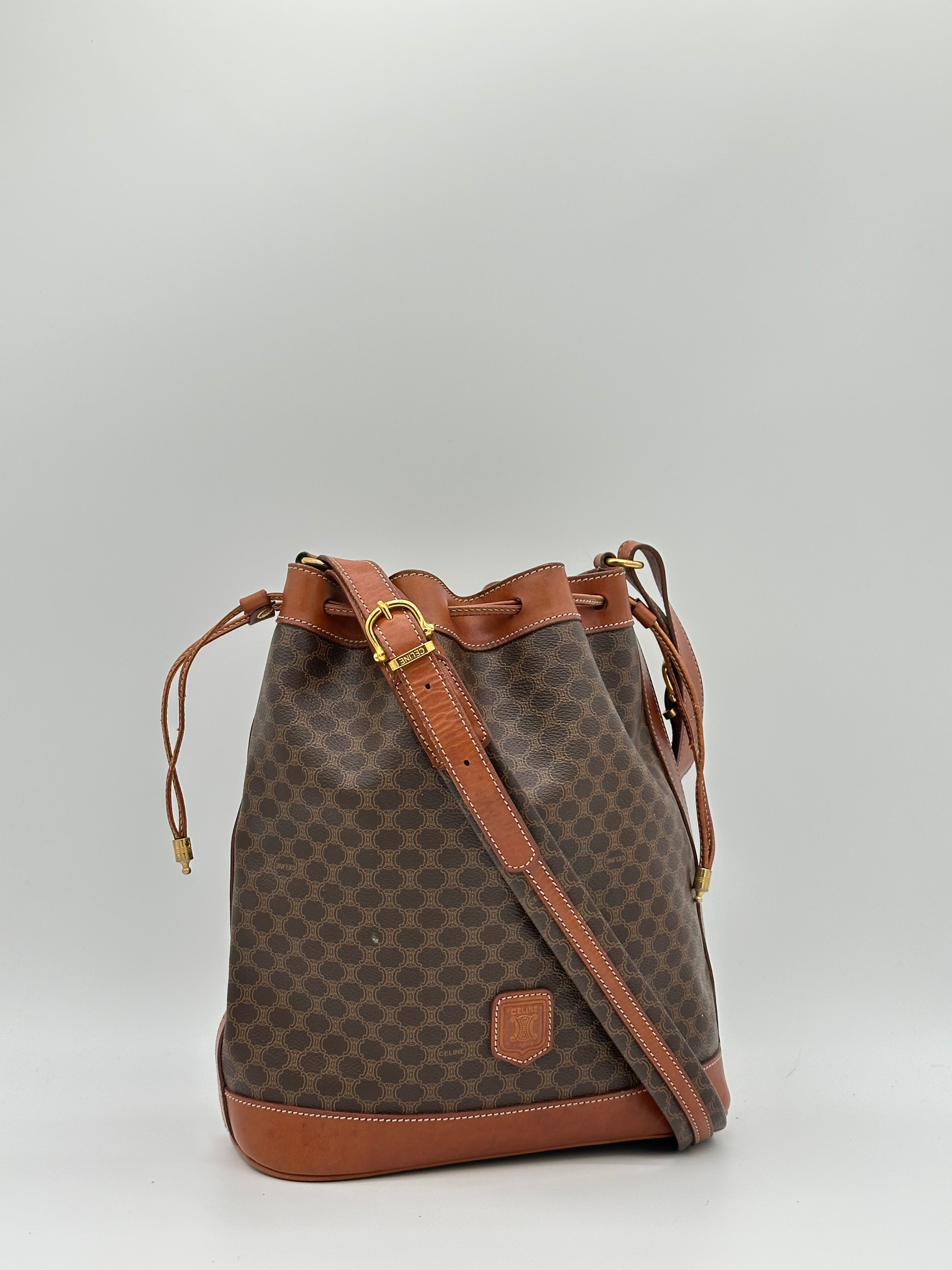Céline Macadam Bucket Bag