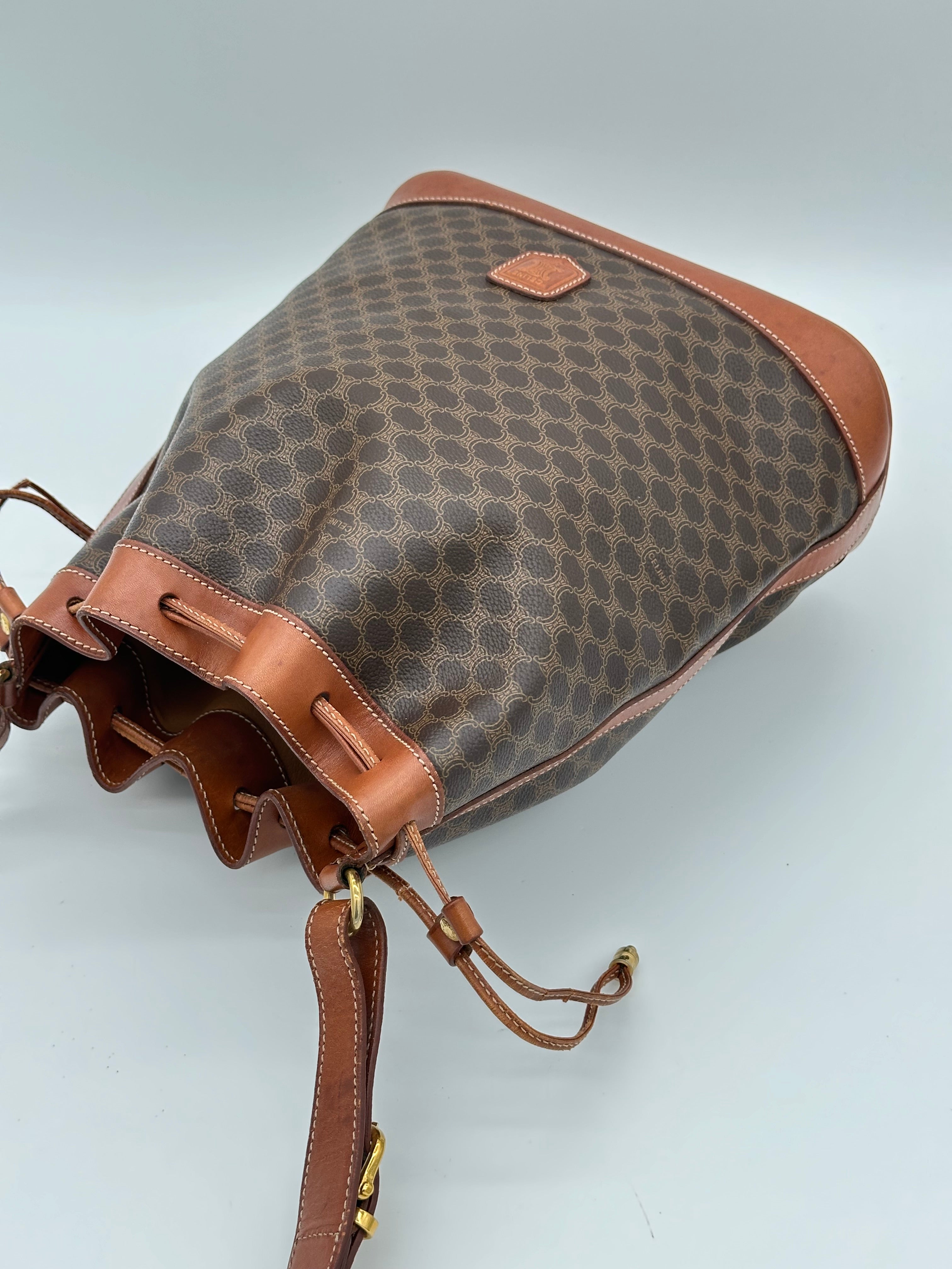 Céline Macadam Bucket Bag