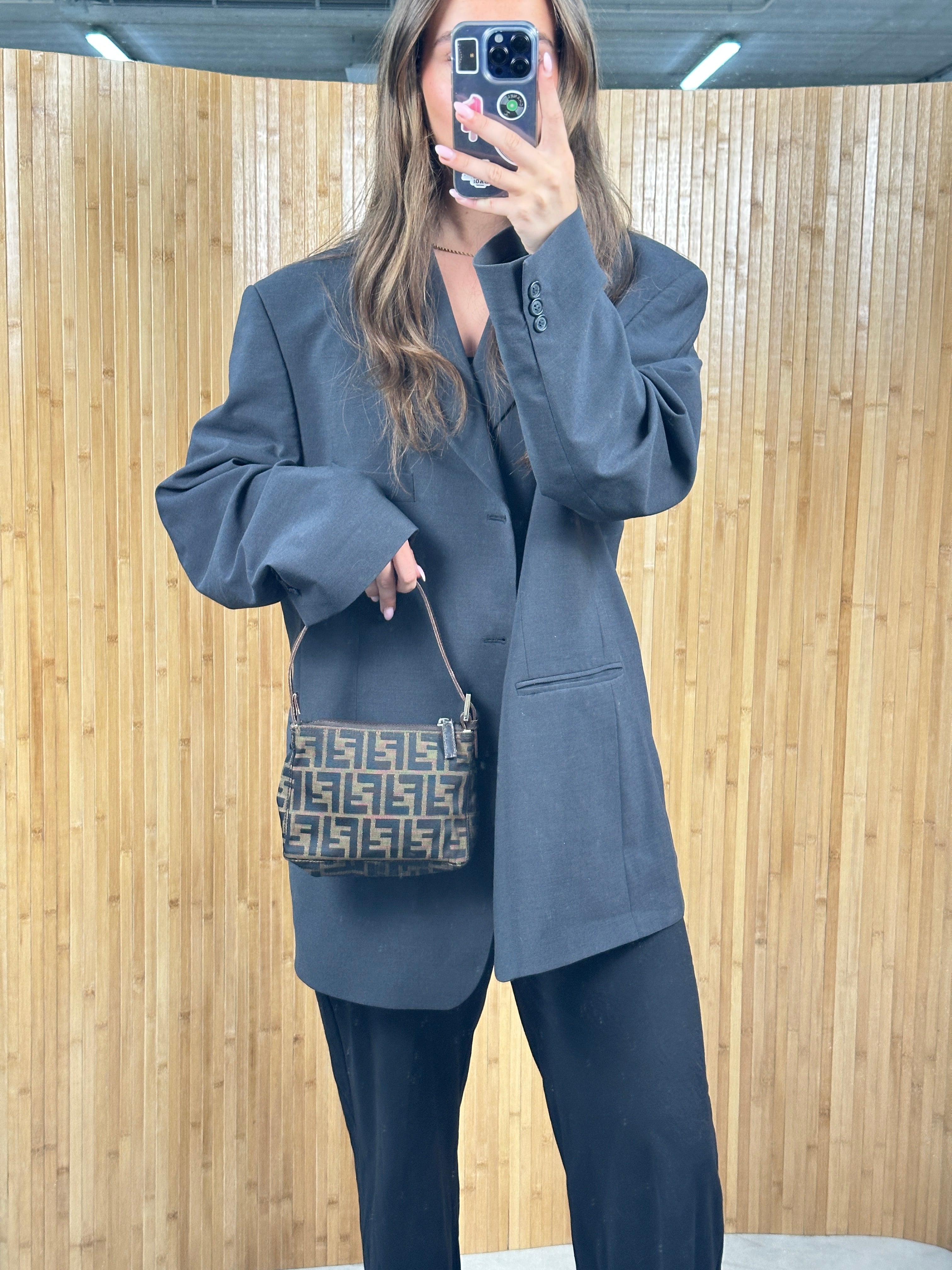 Fendi Zucca Canvas Pochette