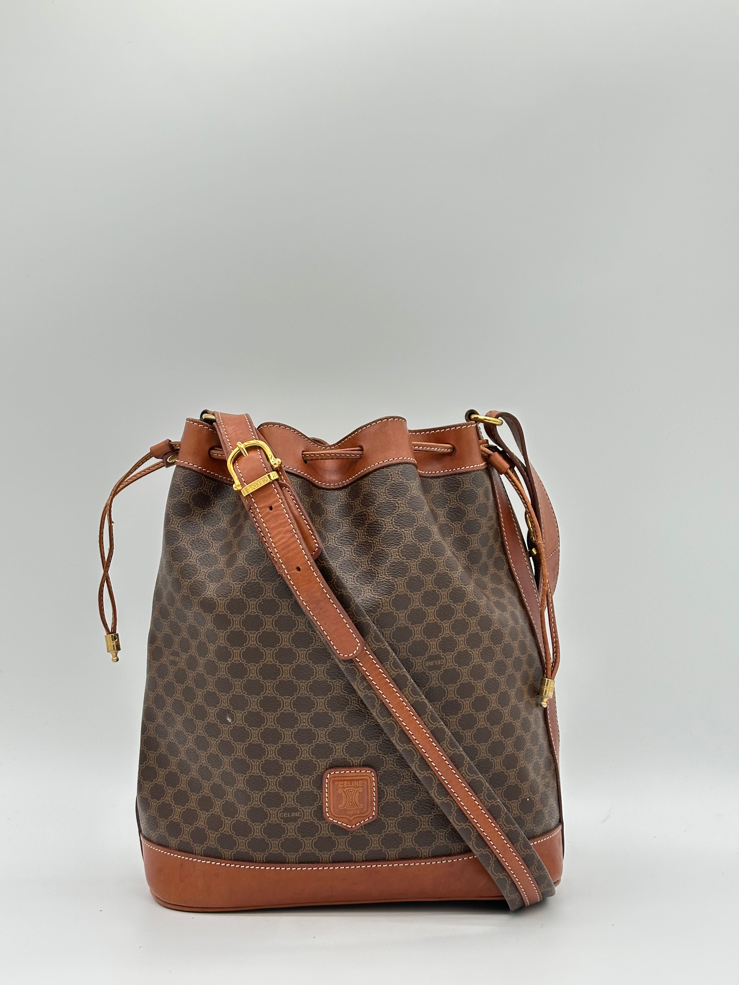 Céline Macadam Bucket Bag