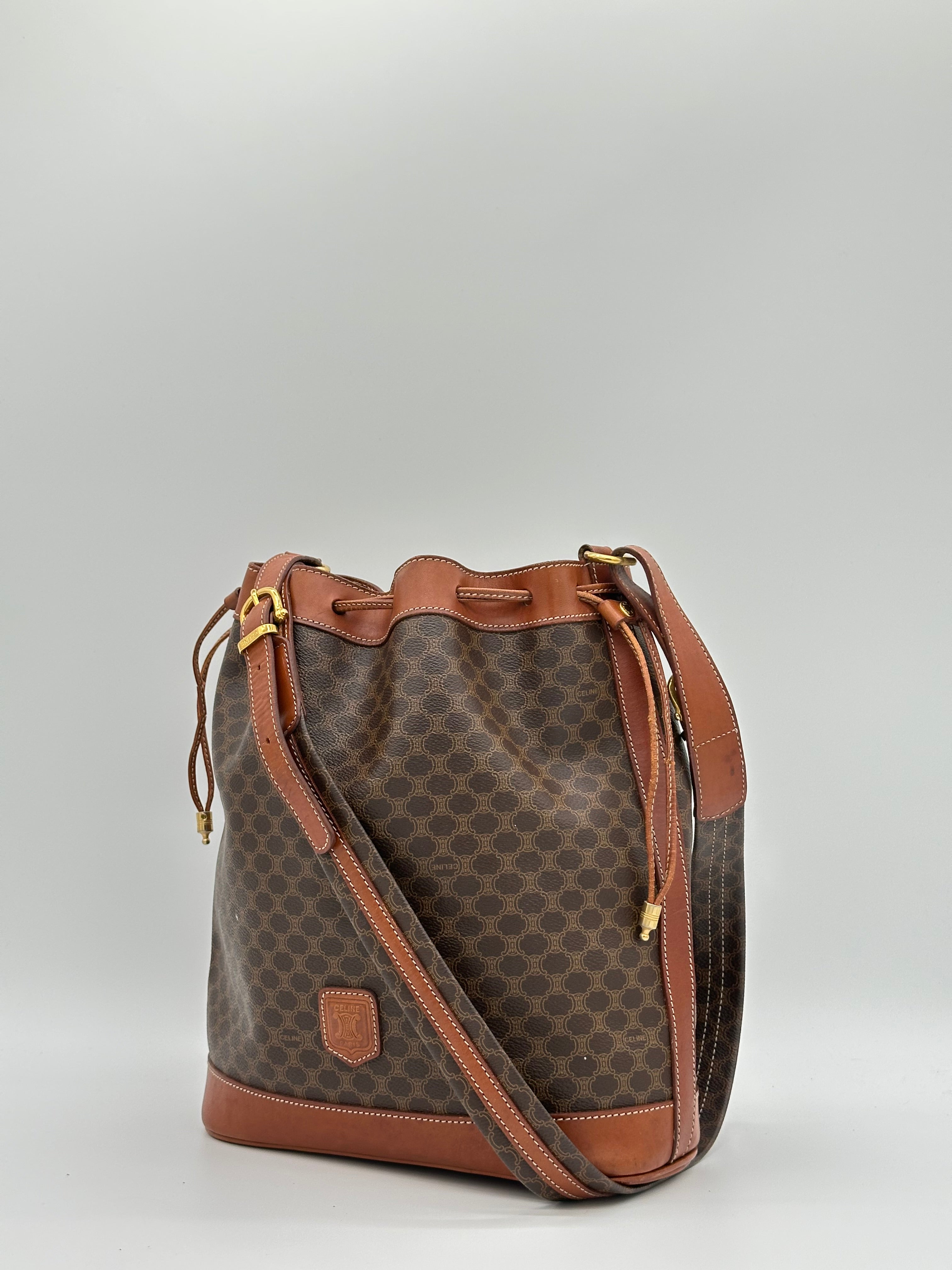 Céline Macadam Bucket Bag