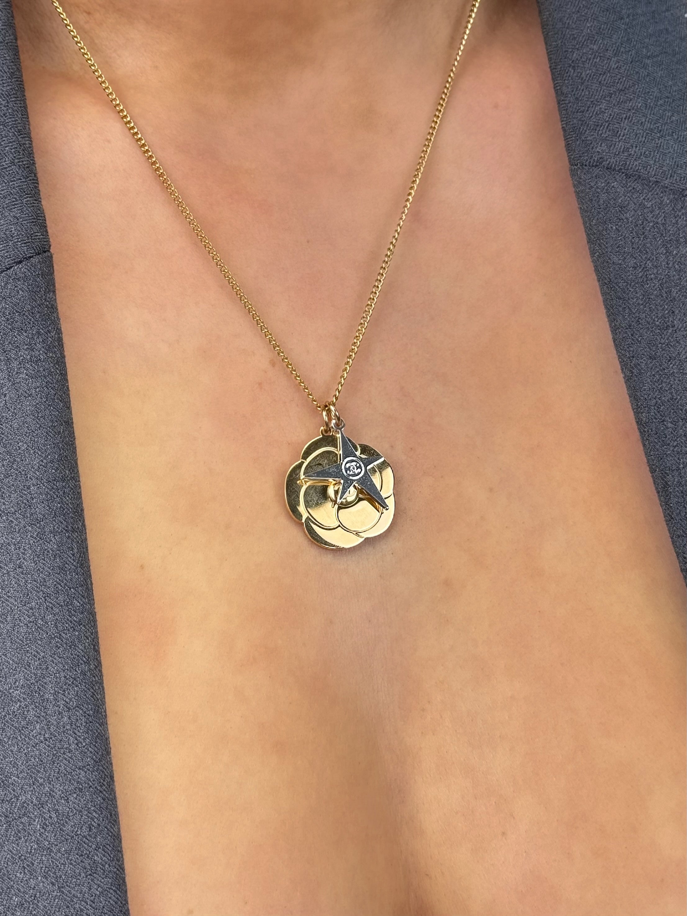 Chanel Camelia Star Necklace
