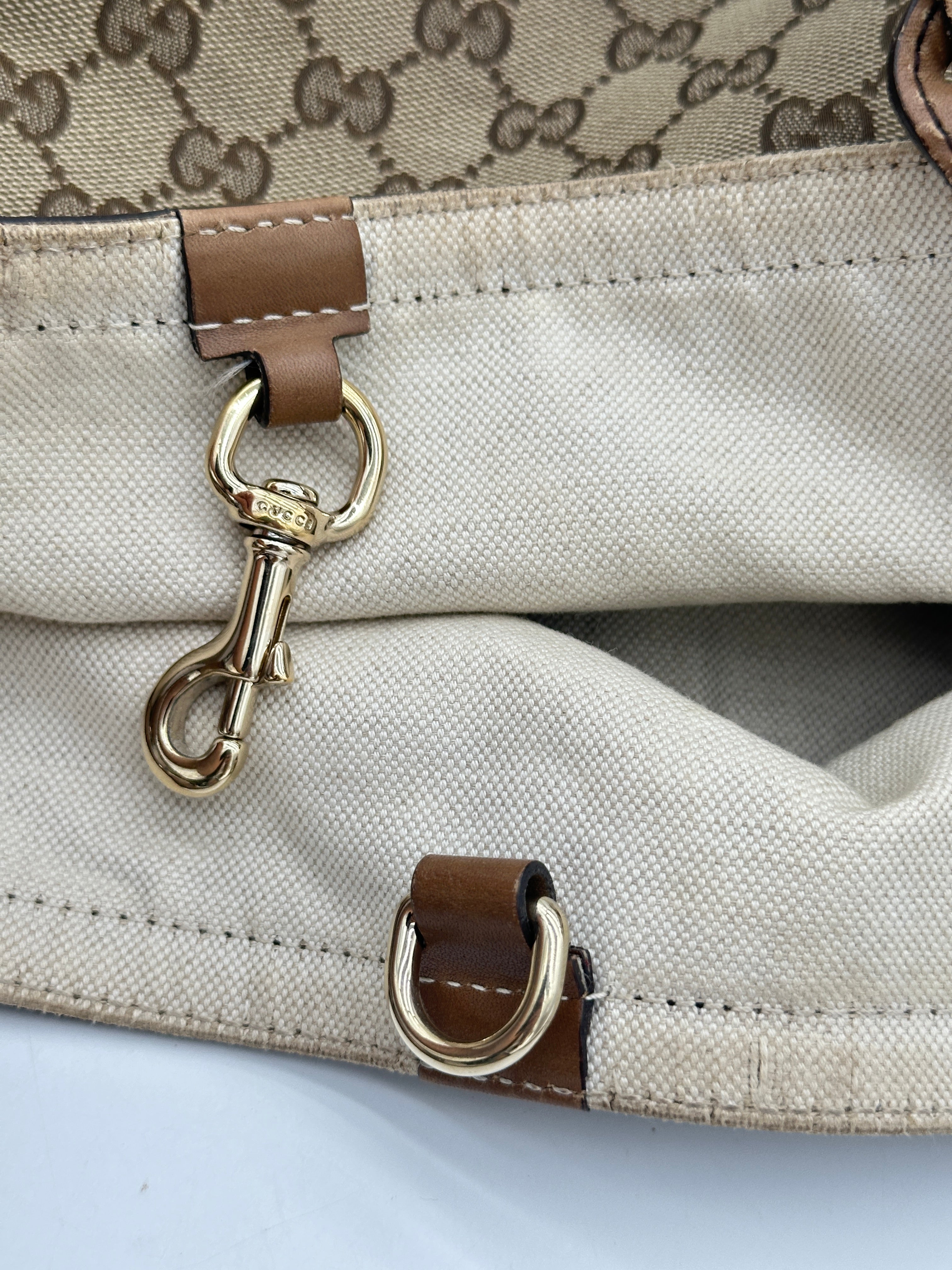 Gucci Craft Canvas Tote Bag