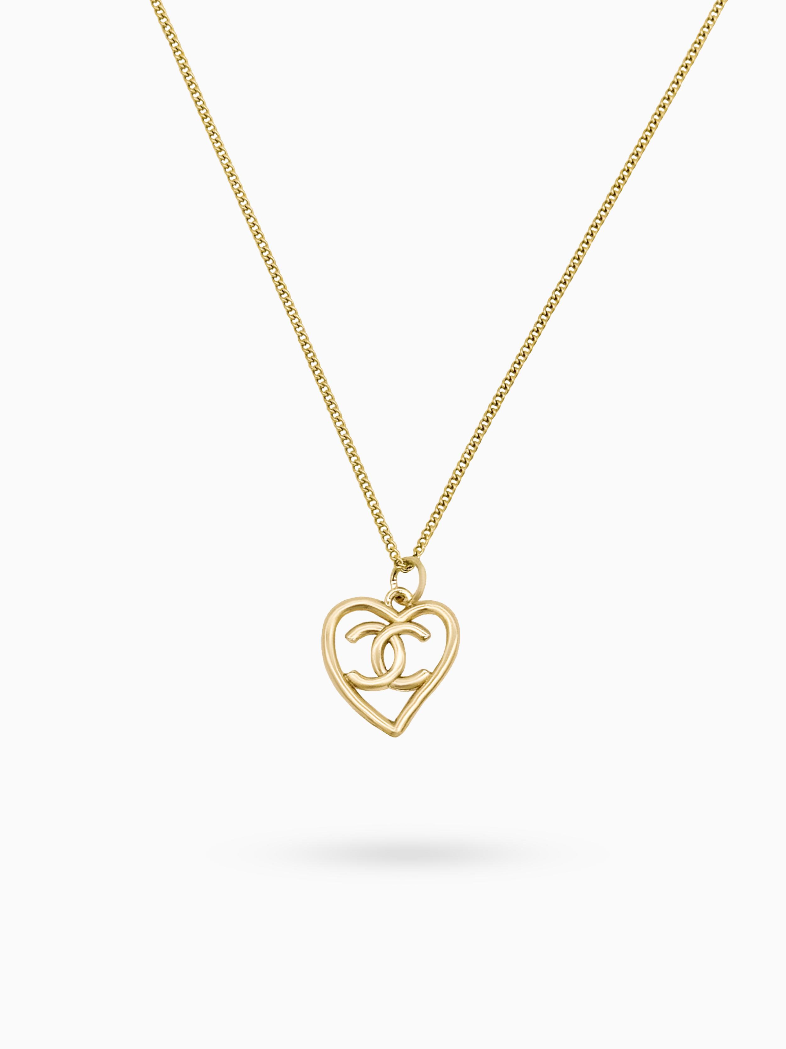 Chanel CC Heart Necklace
