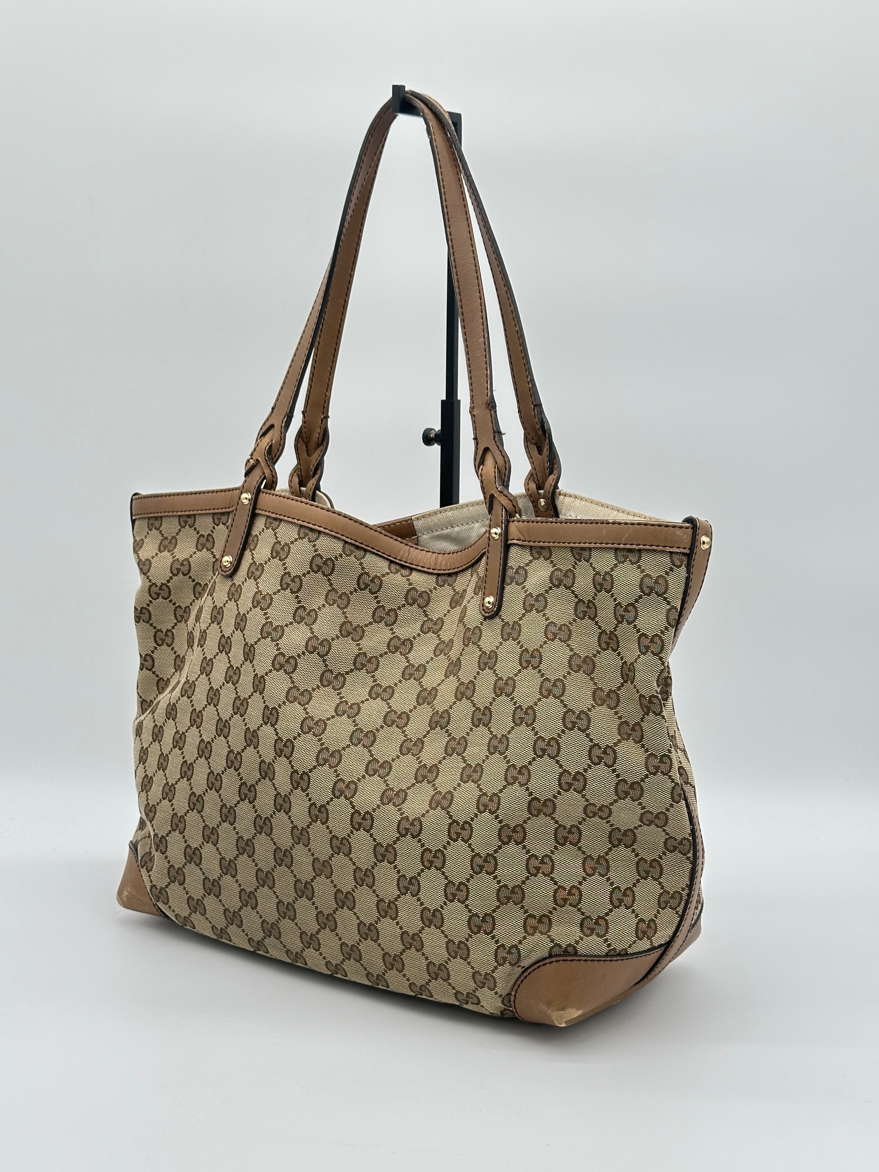 Gucci Craft Canvas Tote Bag