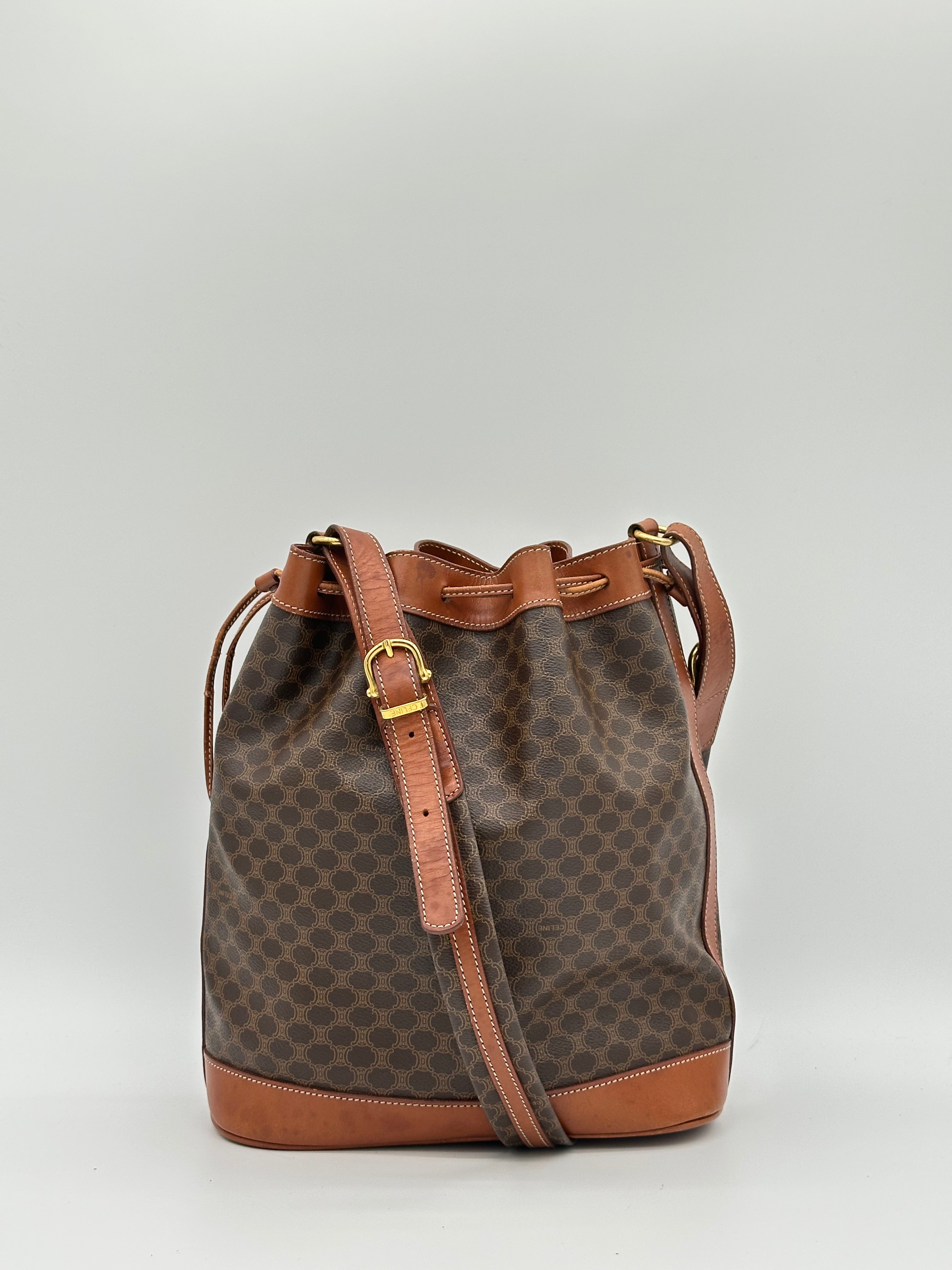 Céline Macadam Bucket Bag
