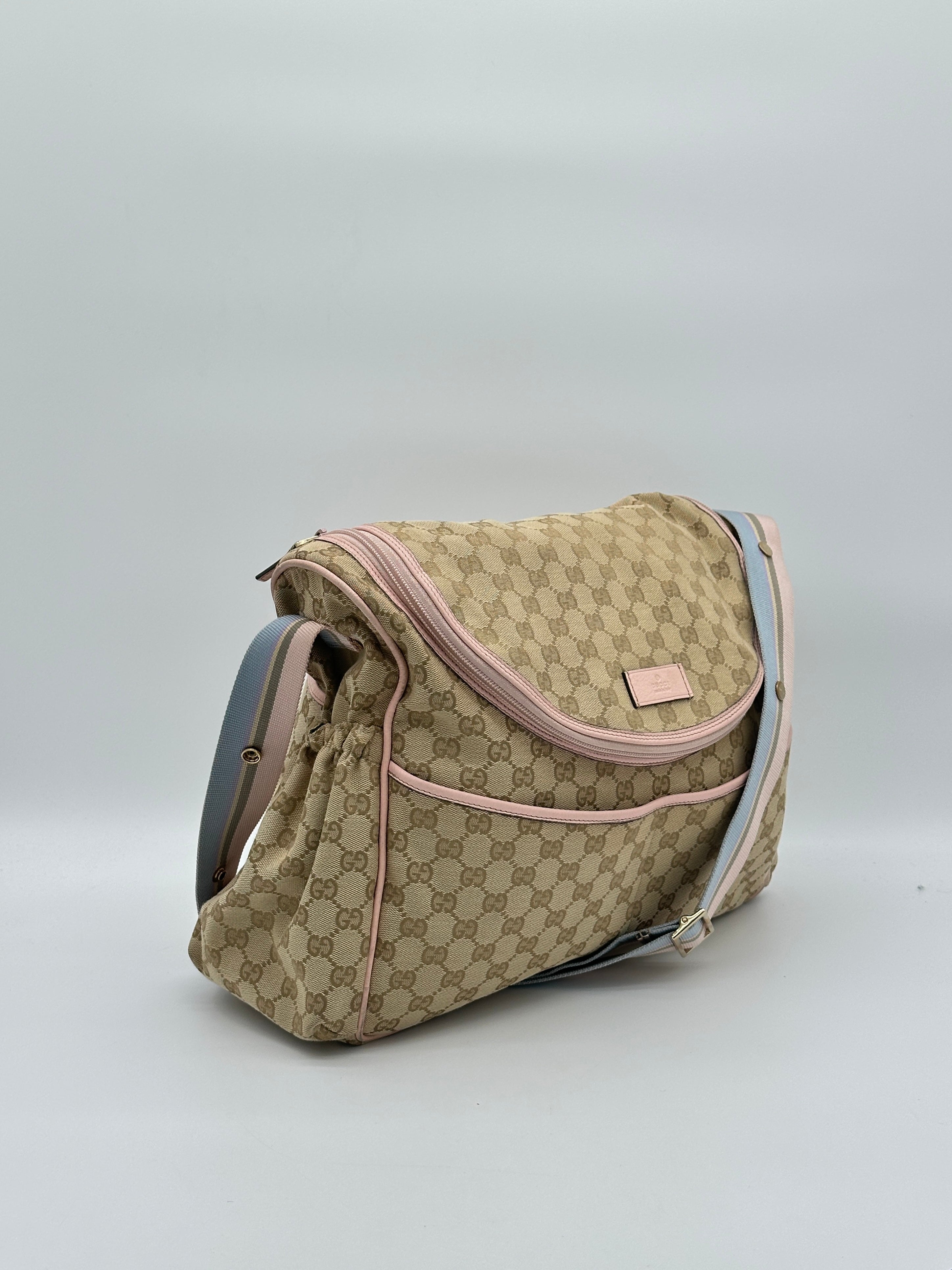 Gucci Canvas Diaper Bag
