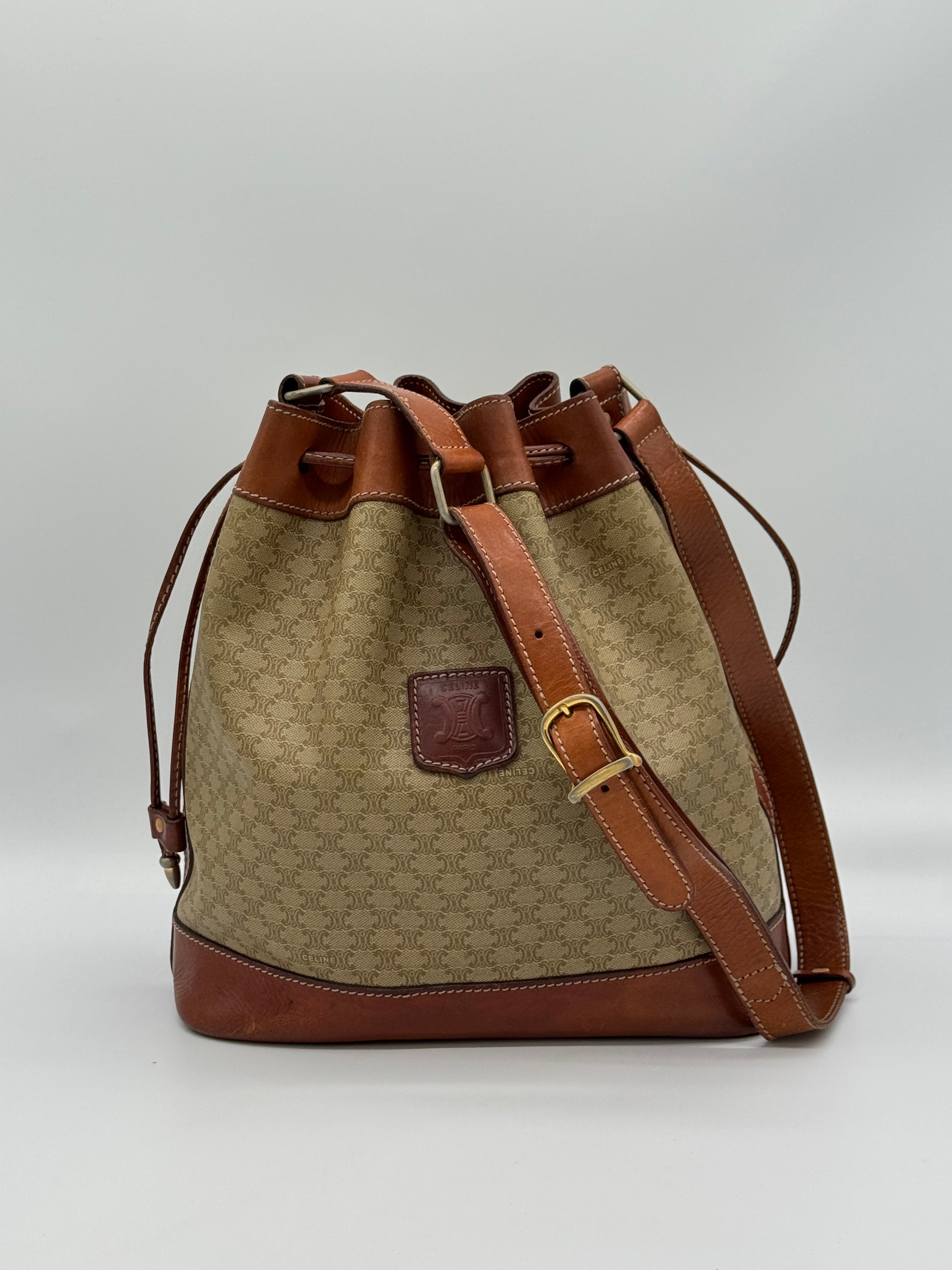 Céline Macadam Bucket Bag