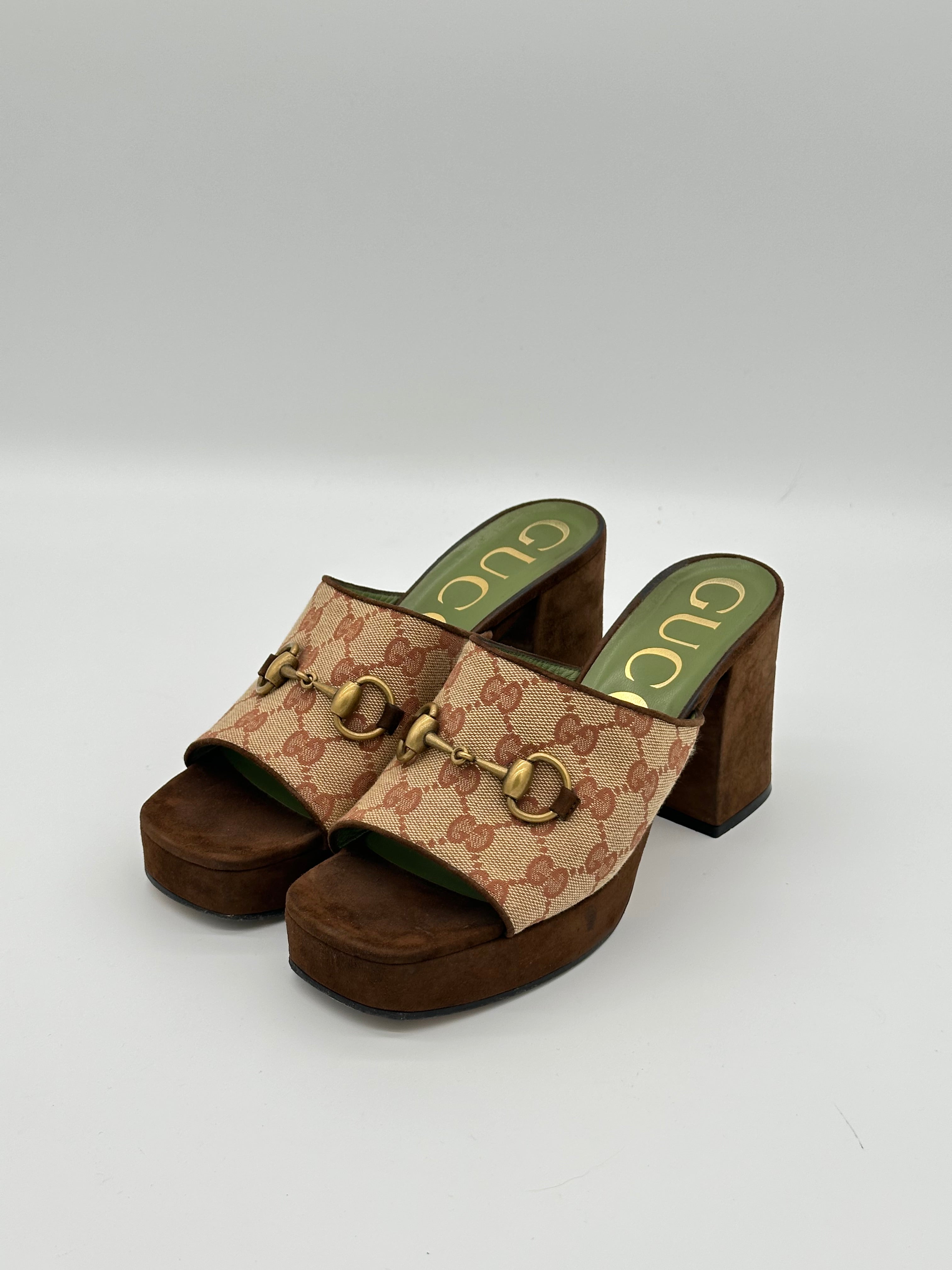 Gucci Horsebit Platform Heels