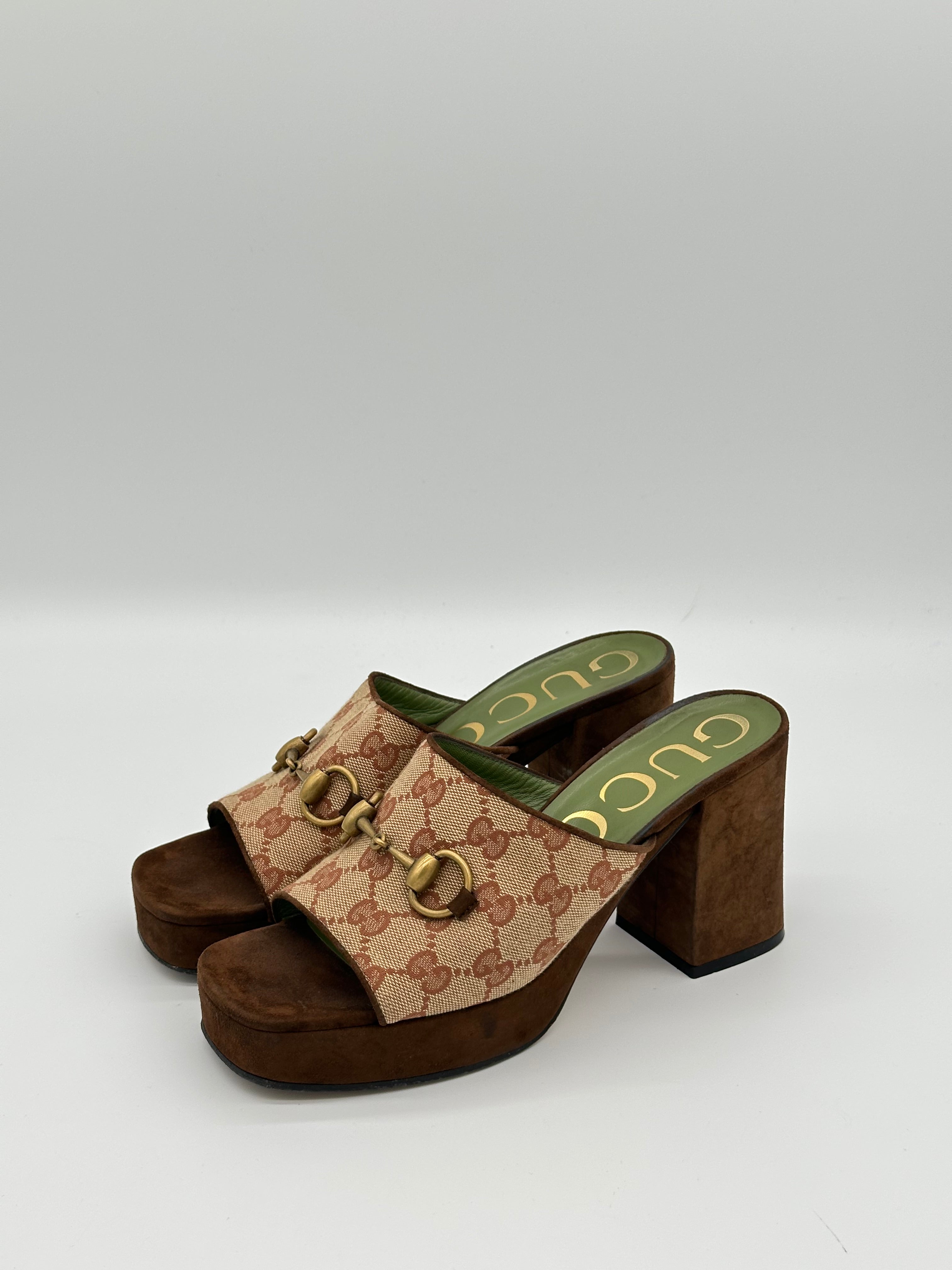 Gucci Horsebit Platform Heels
