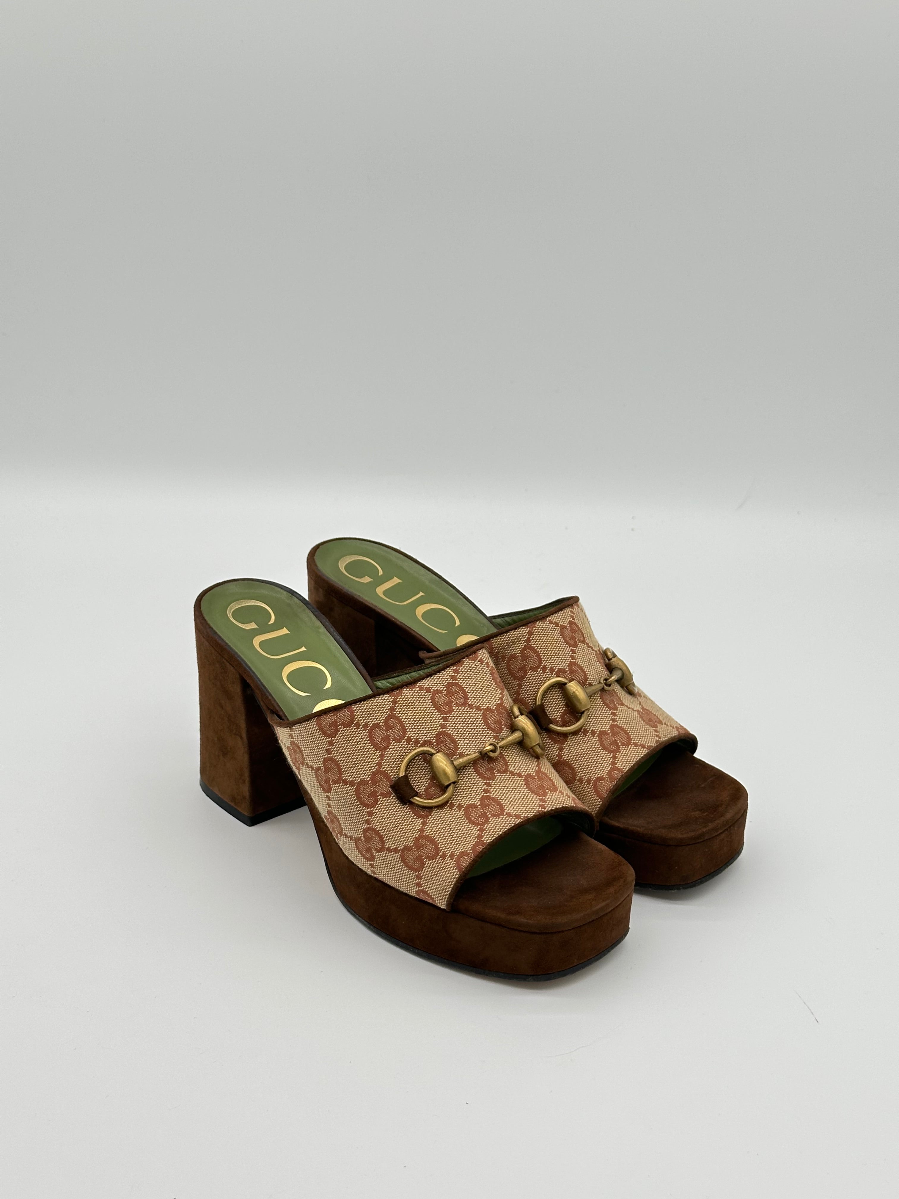 Gucci Horsebit Platform Heels