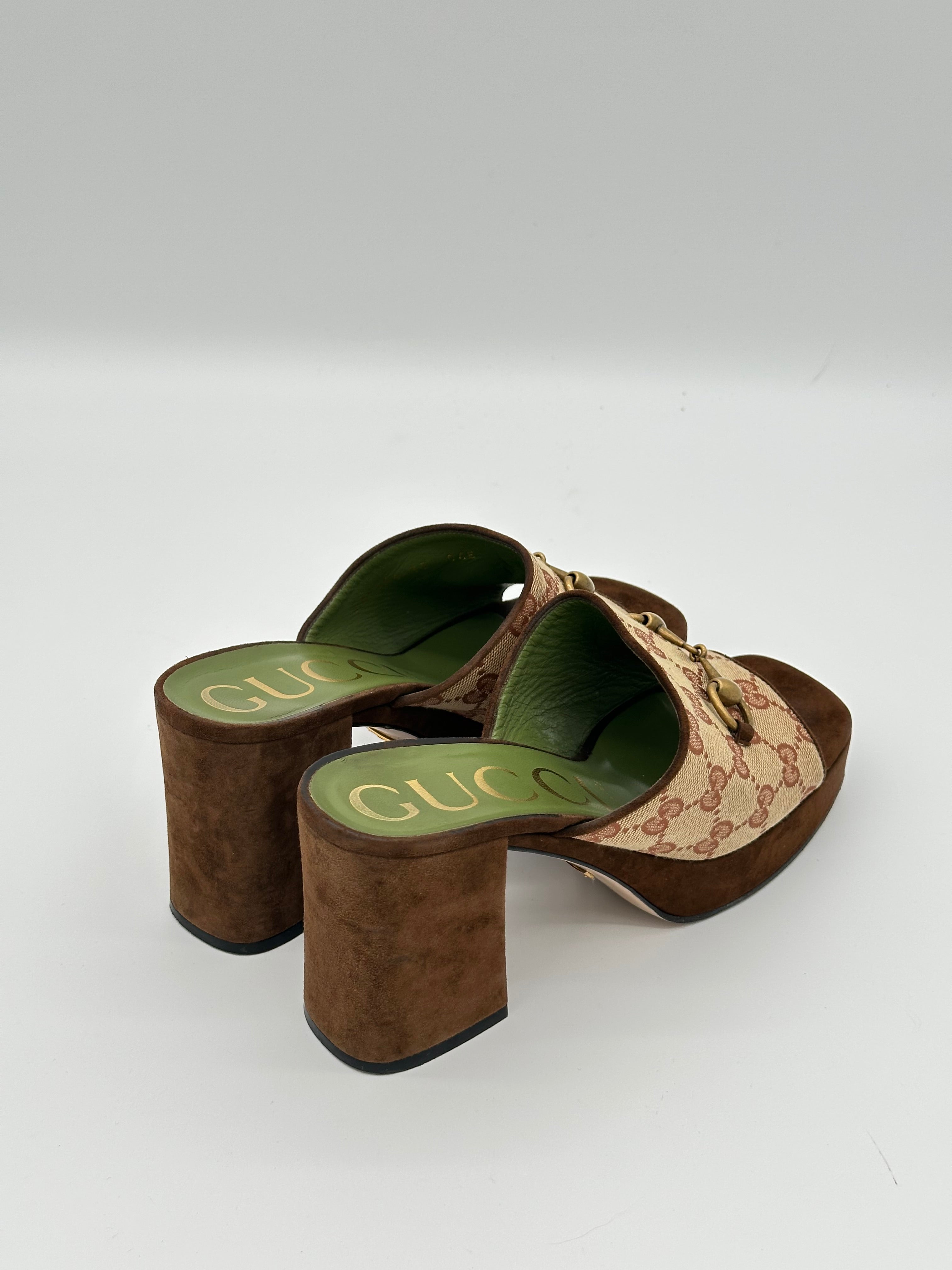 Gucci Horsebit Platform Heels