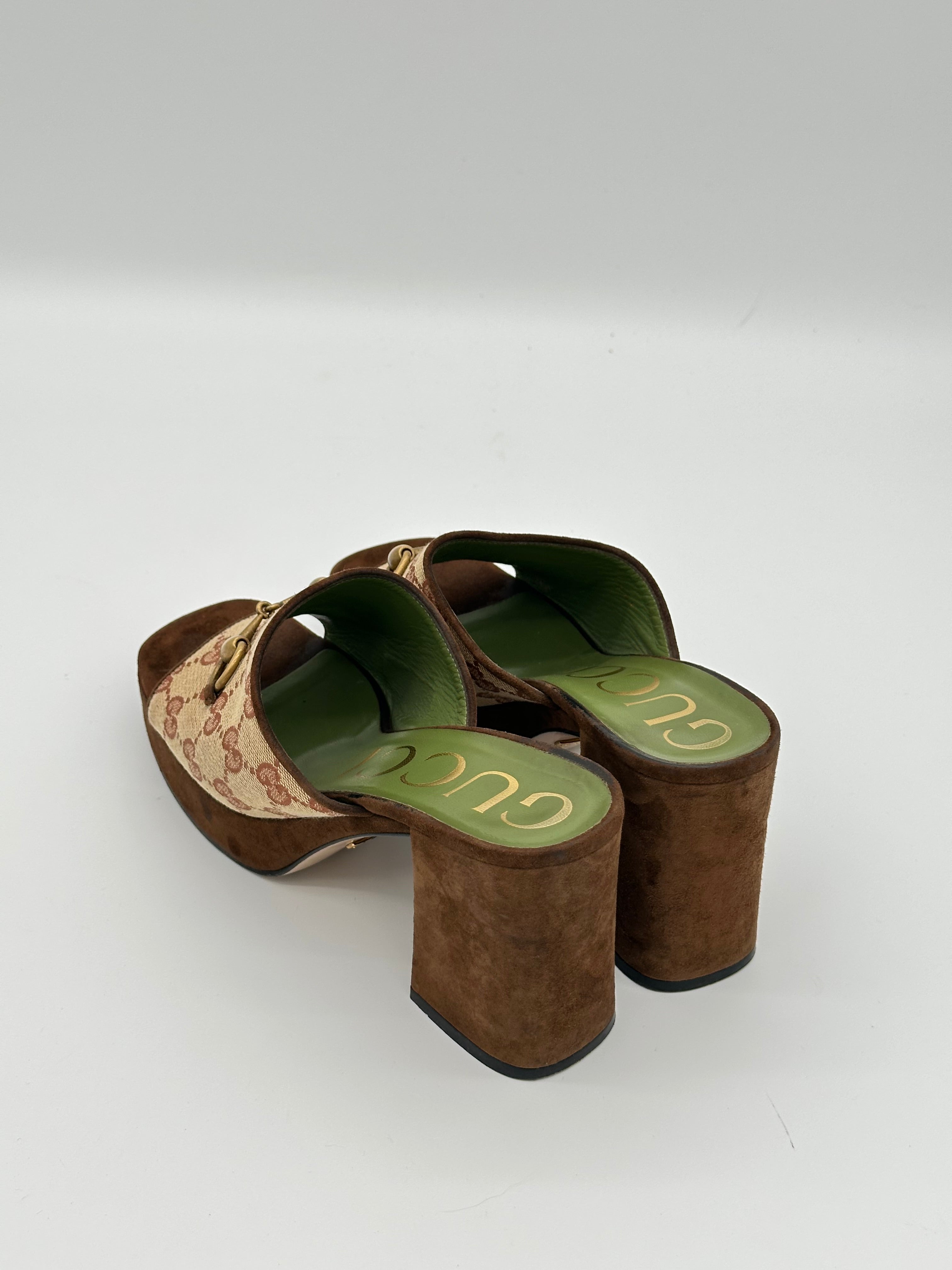 Gucci Horsebit Platform Heels