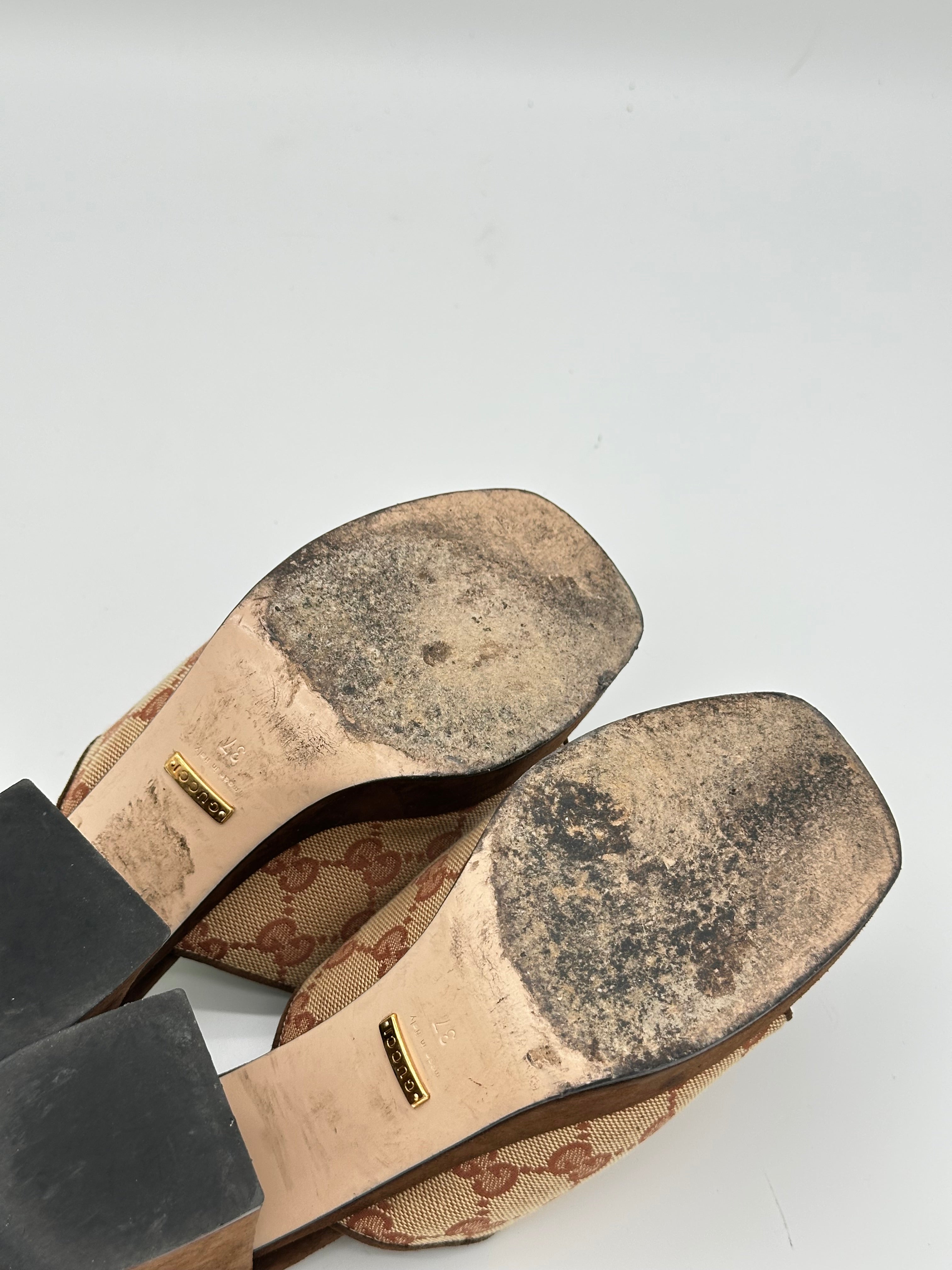 Gucci Horsebit Platform Heels