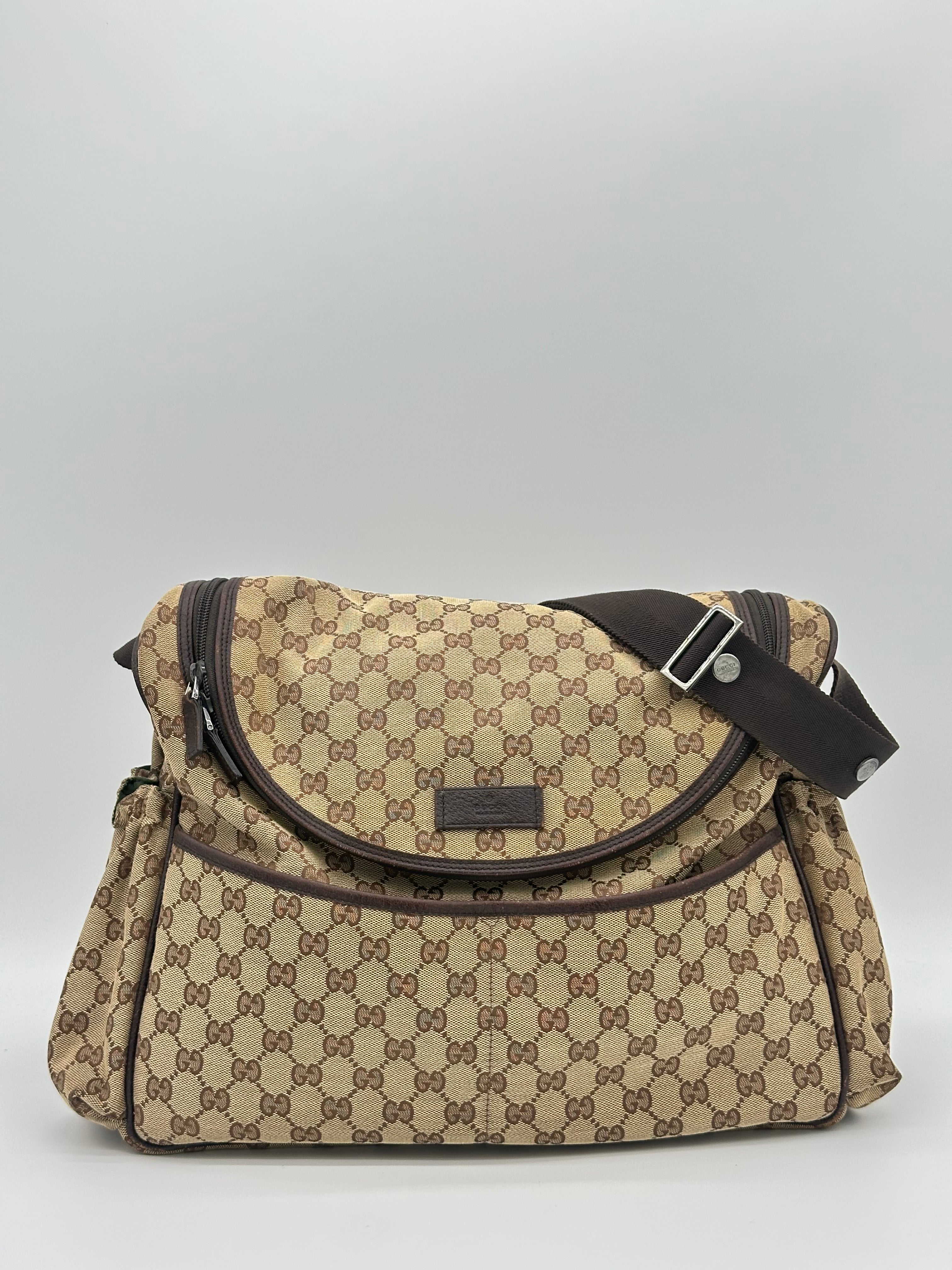 Gucci Canvas Diaper Bag