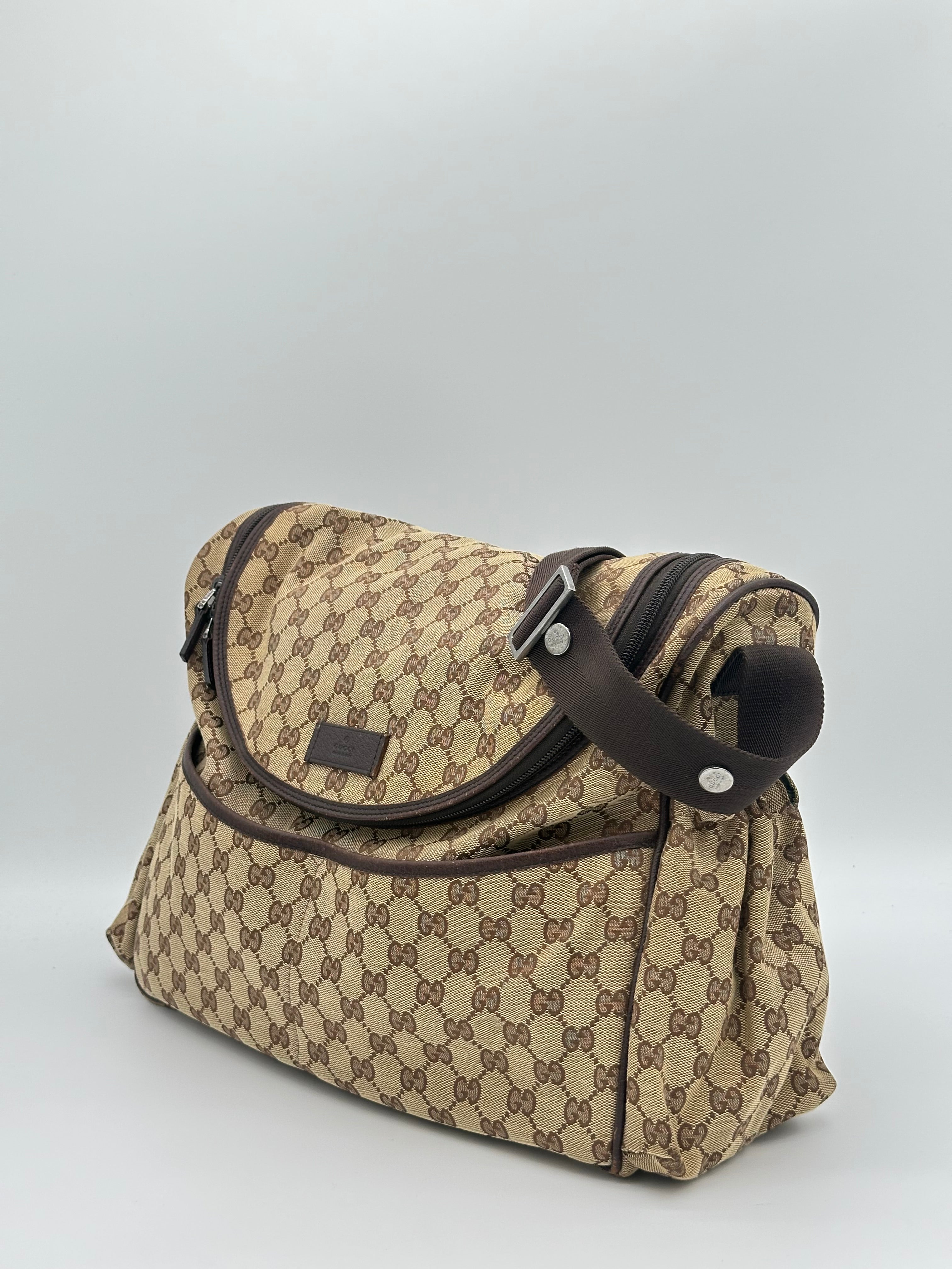 Gucci Canvas Diaper Bag