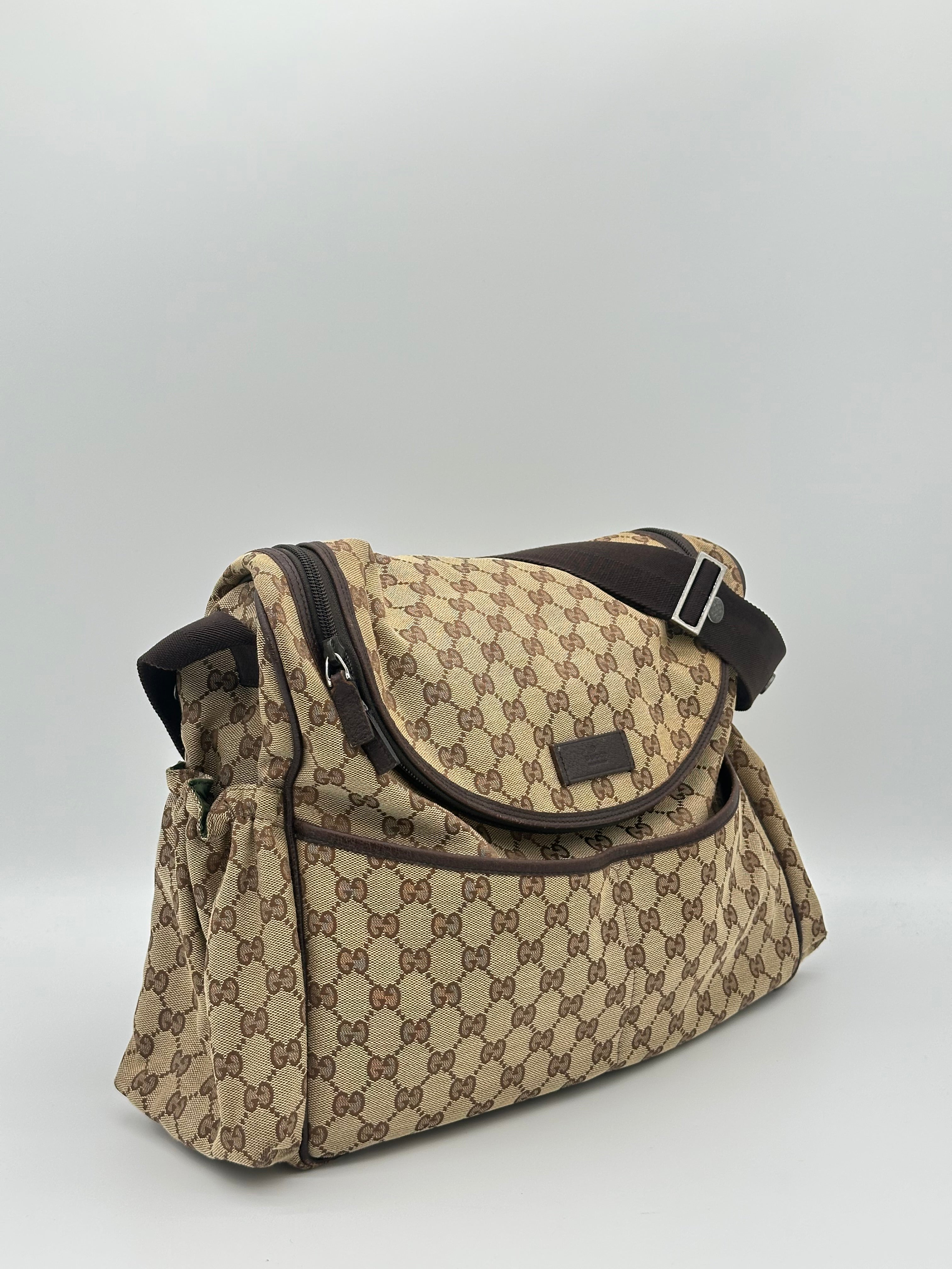 Gucci Canvas Diaper Bag