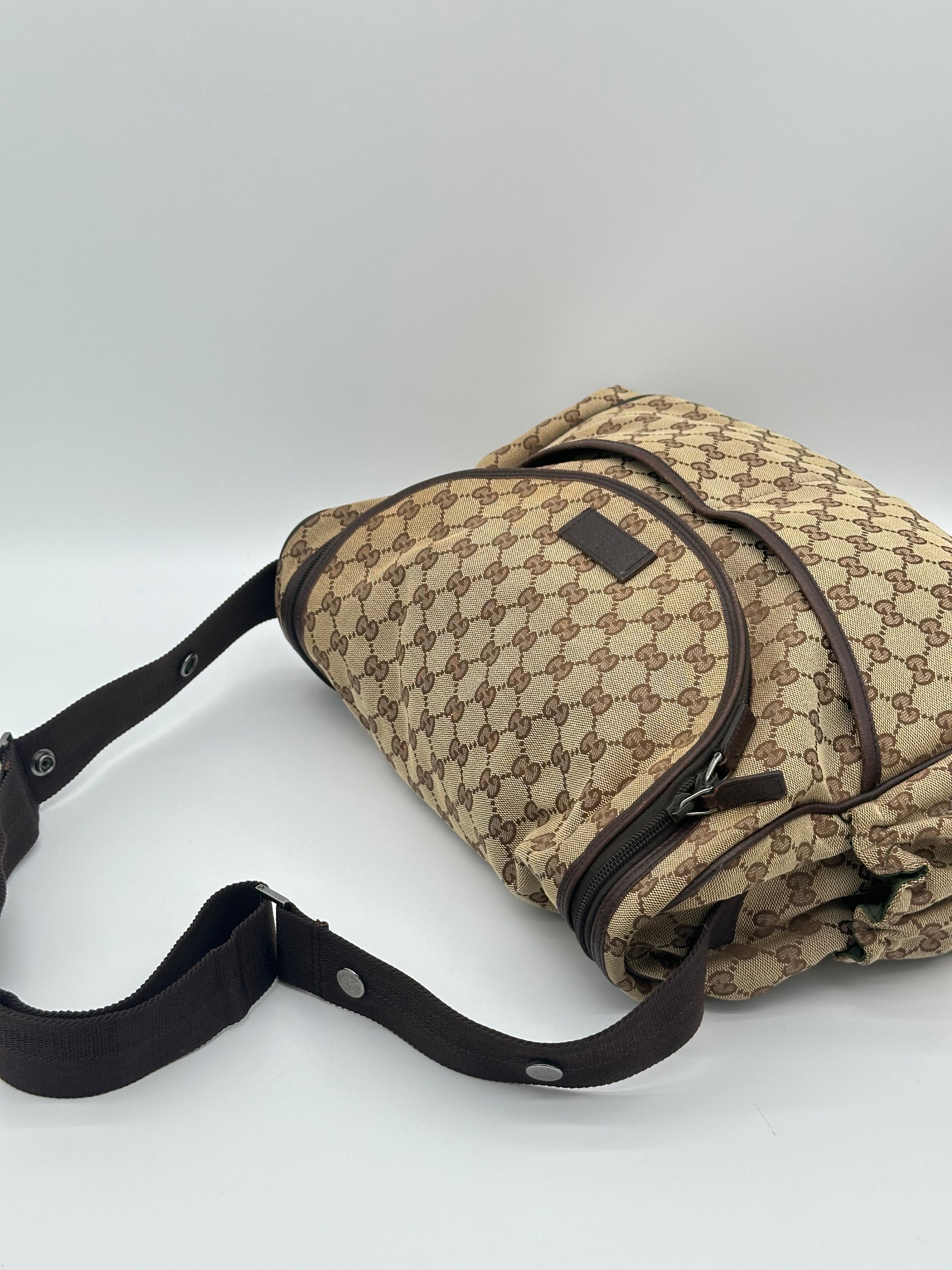 Gucci Canvas Diaper Bag