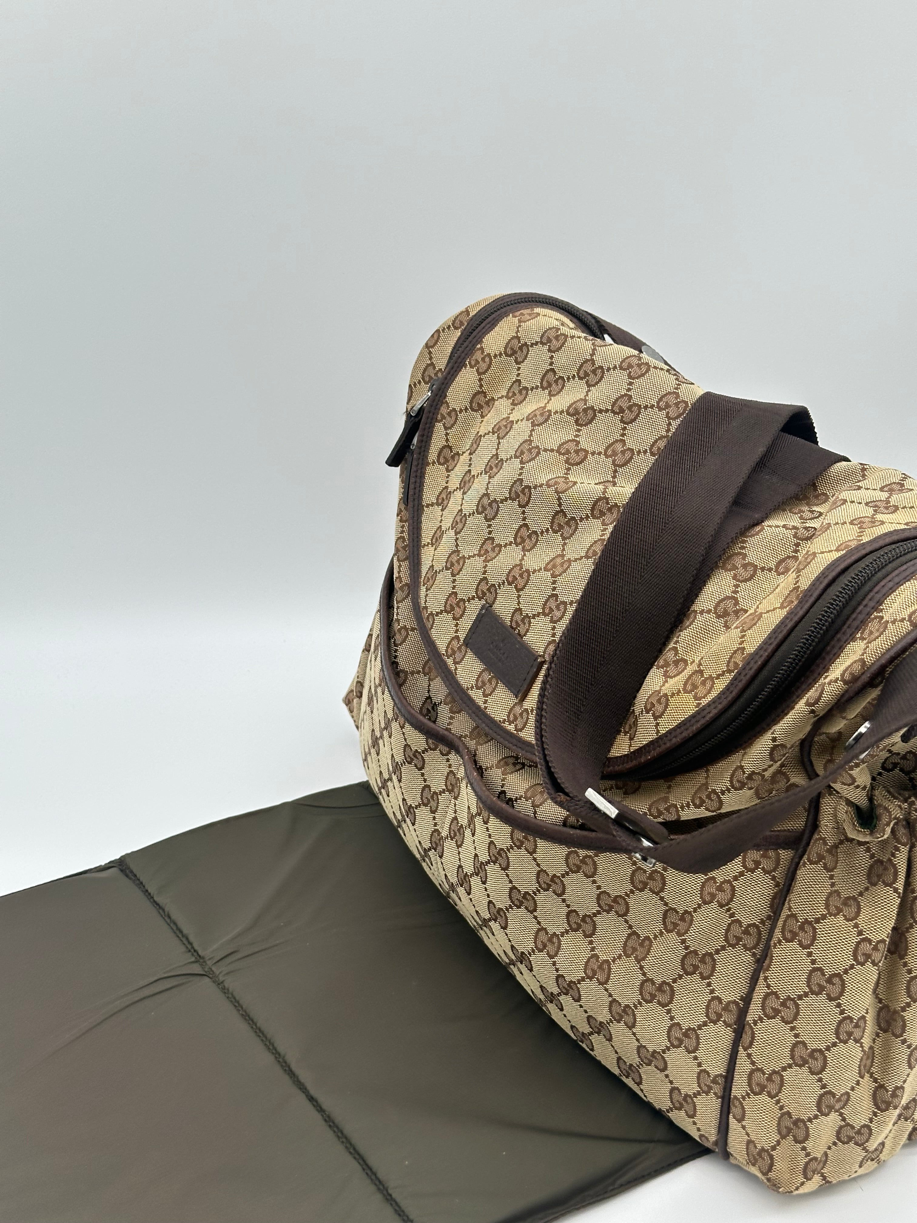Gucci Canvas Diaper Bag