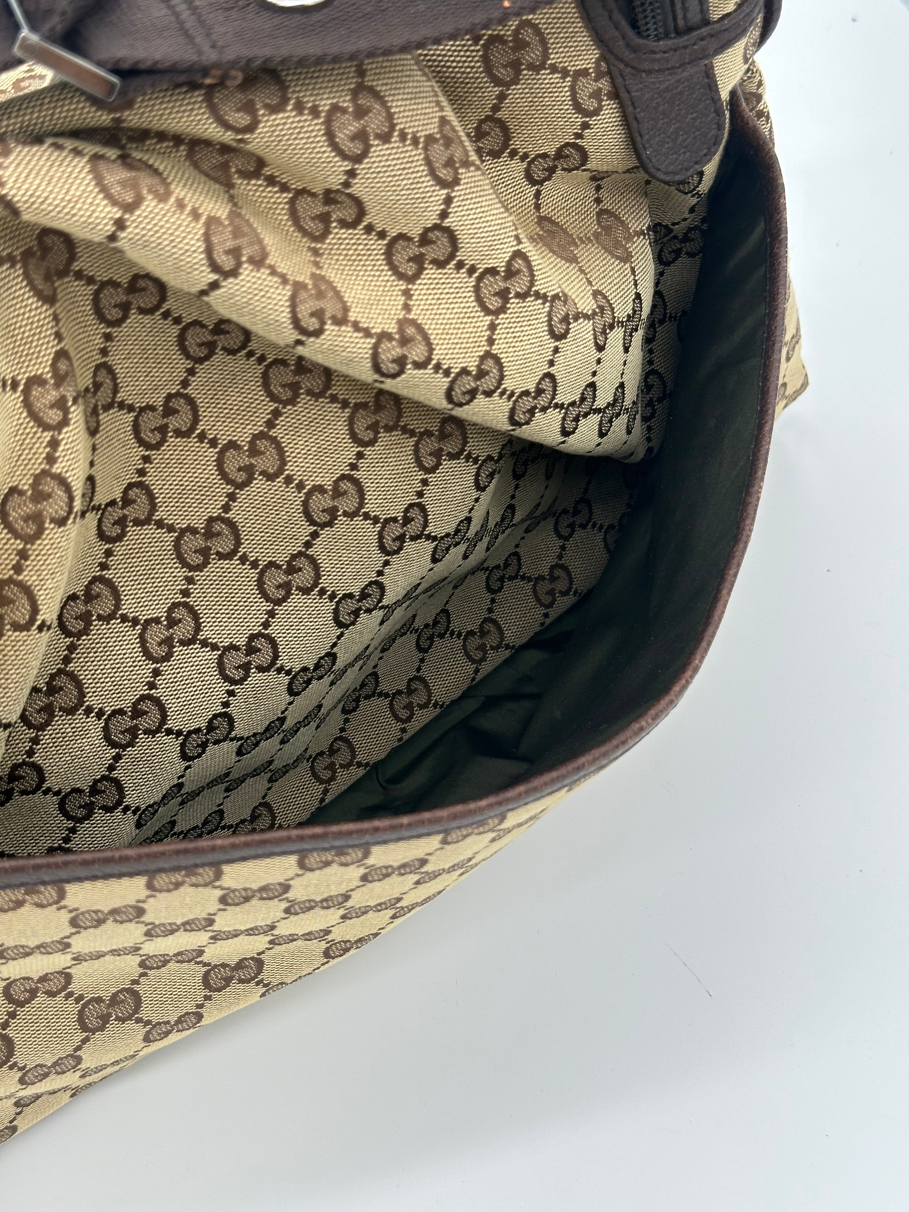 Gucci Canvas Diaper Bag
