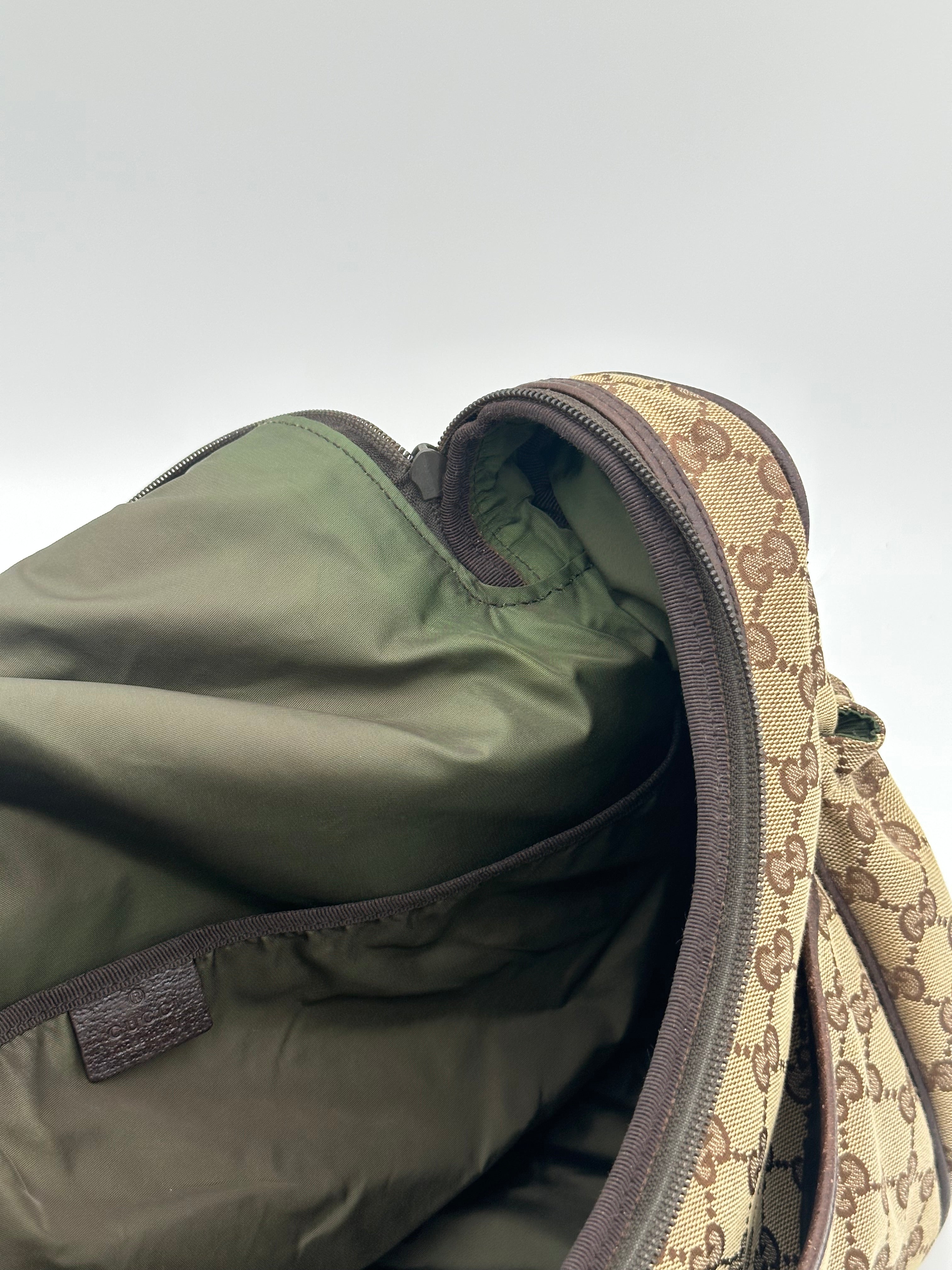 Gucci Canvas Diaper Bag