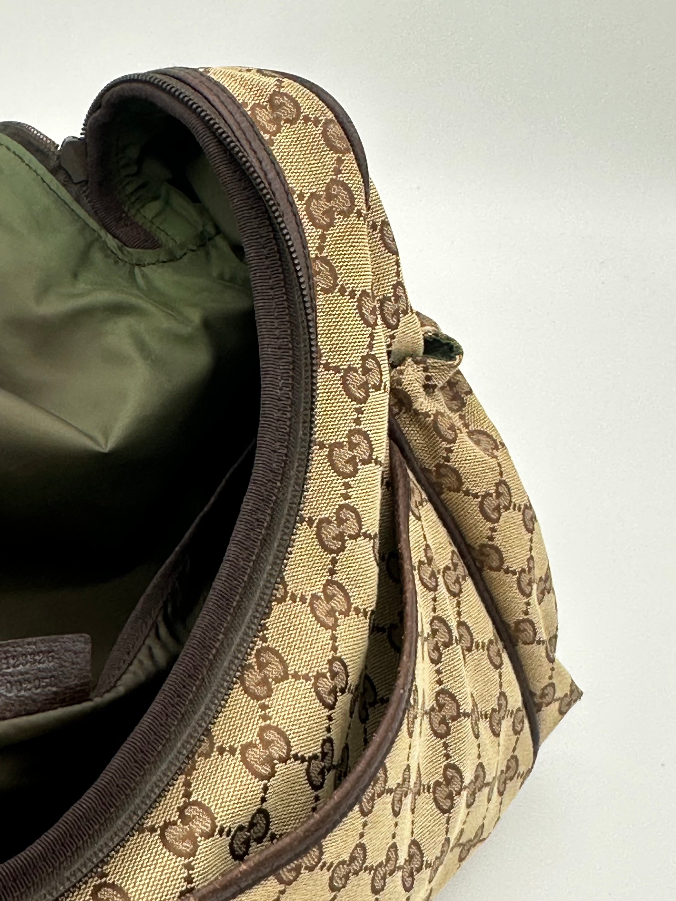 Gucci Canvas Diaper Bag