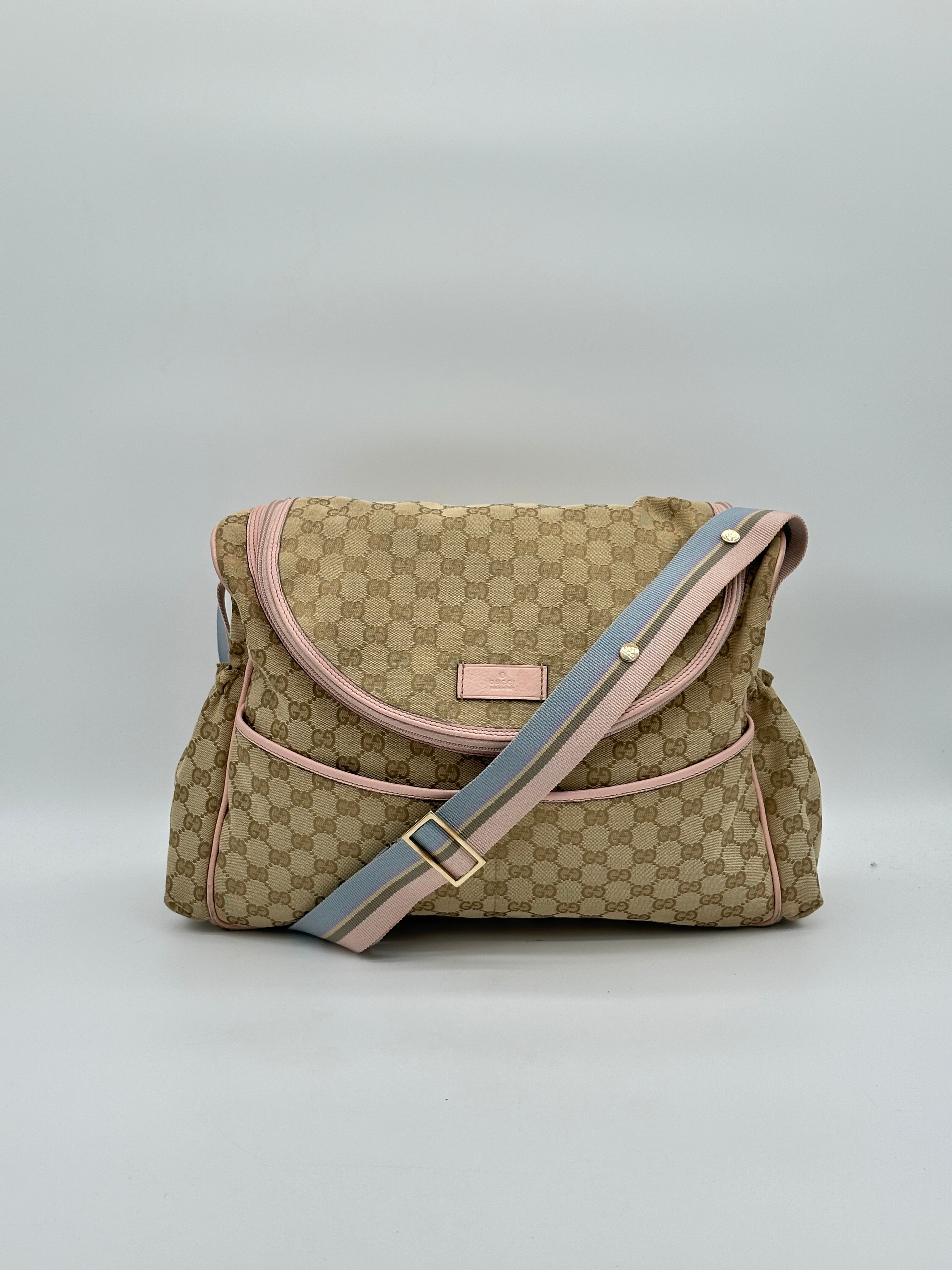 Gucci Canvas Diaper Bag