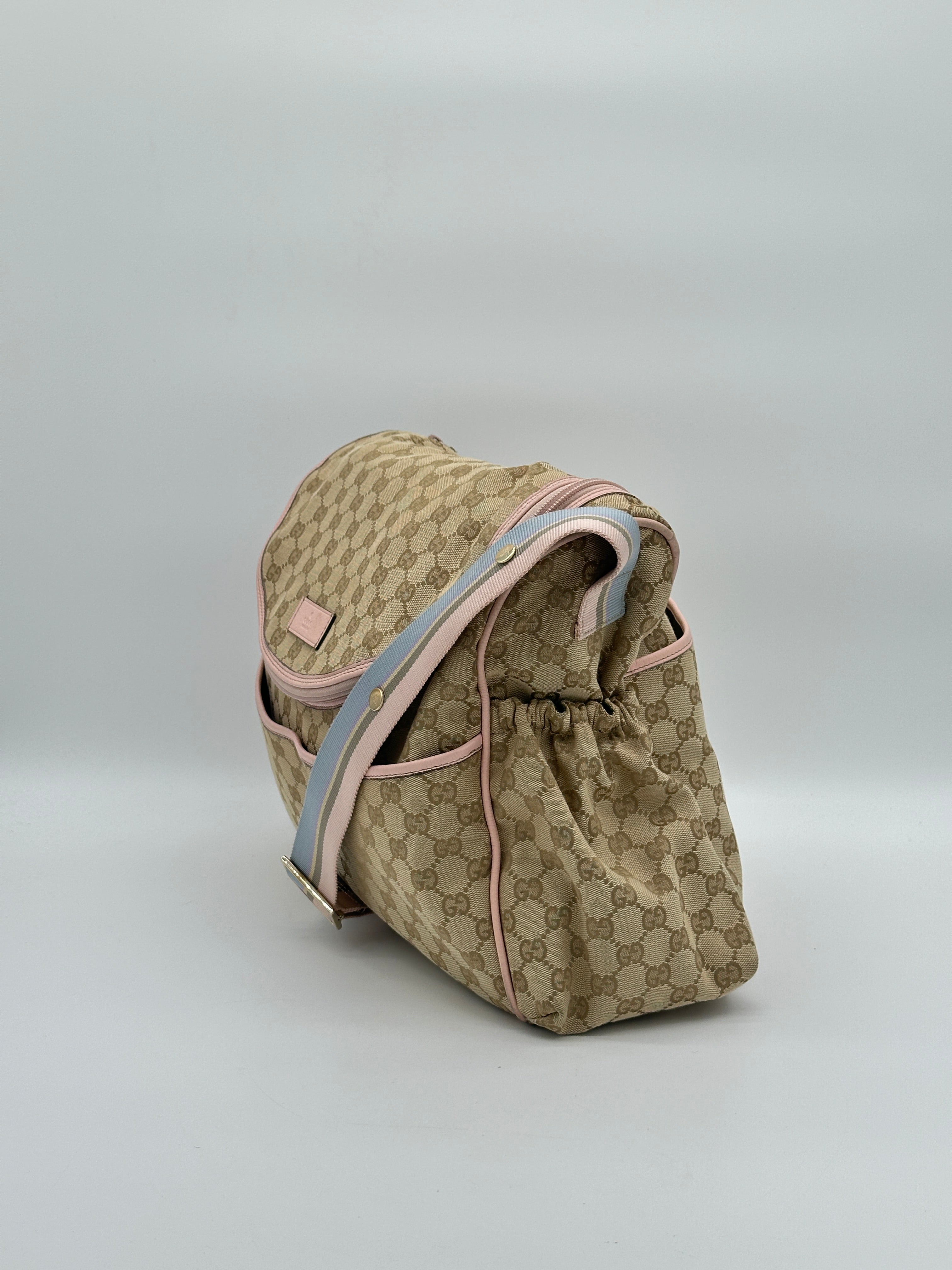 Gucci Canvas Diaper Bag