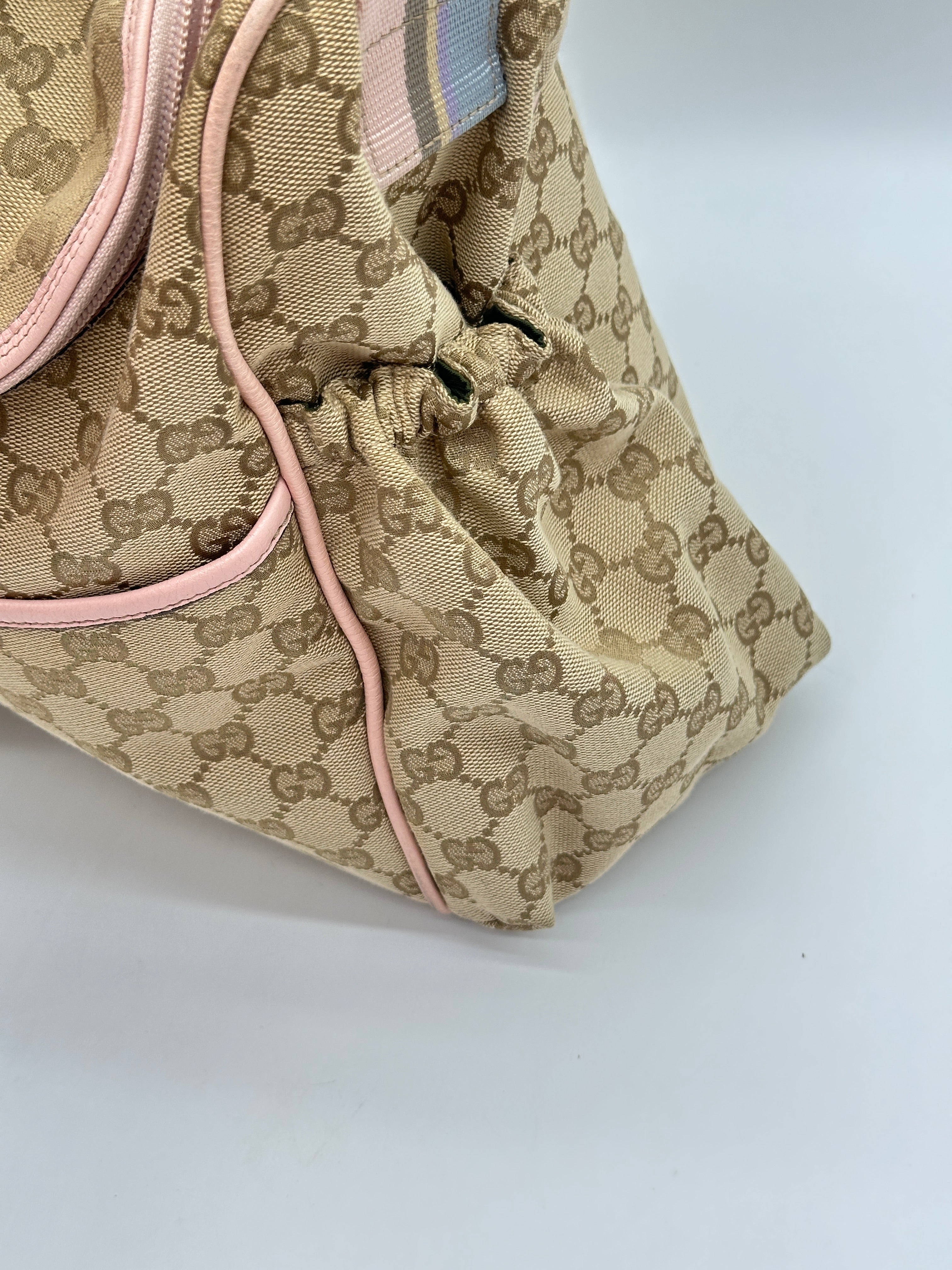 Gucci Canvas Diaper Bag