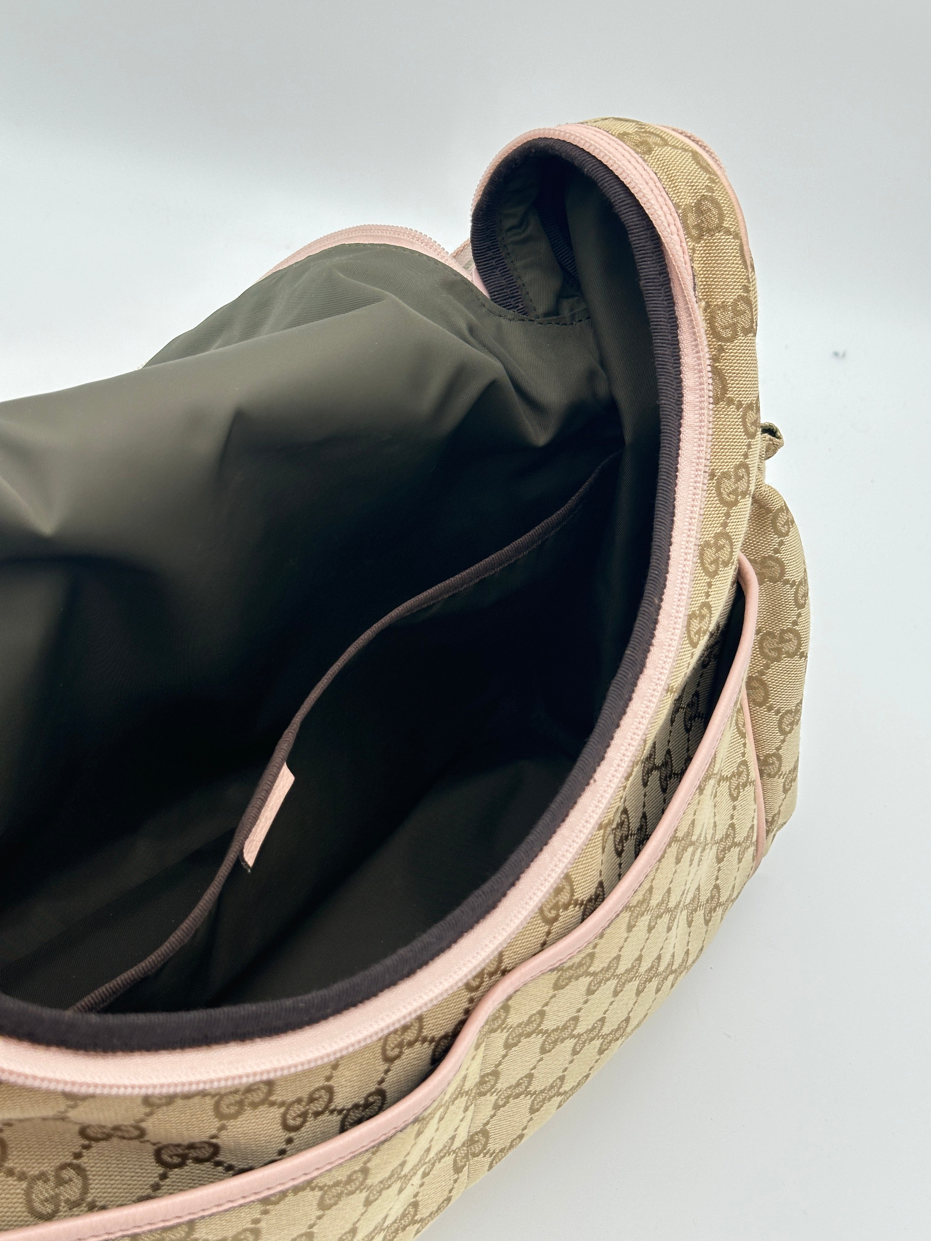 Gucci Canvas Diaper Bag