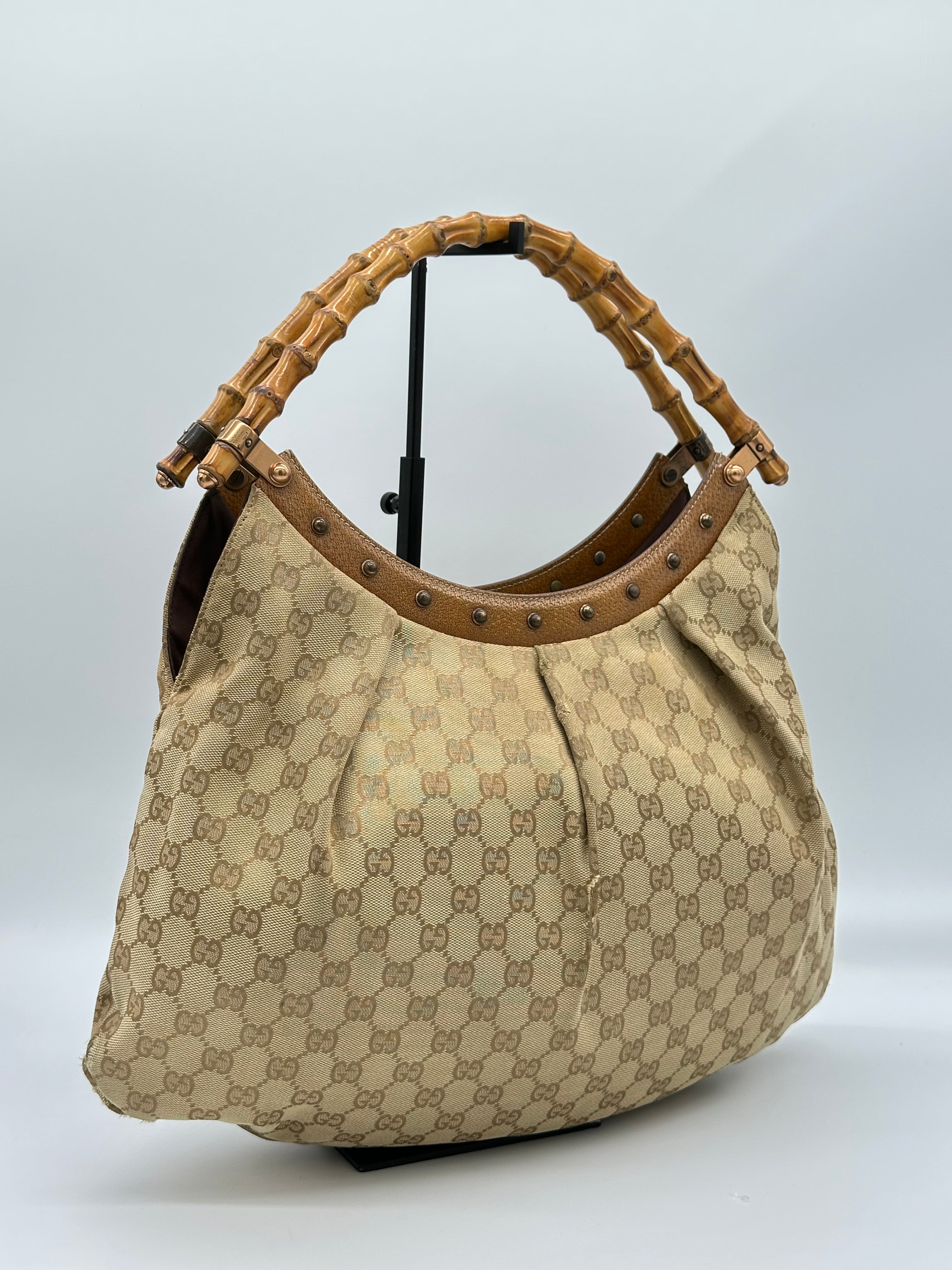 Gucci Bamboo Studded Canvas