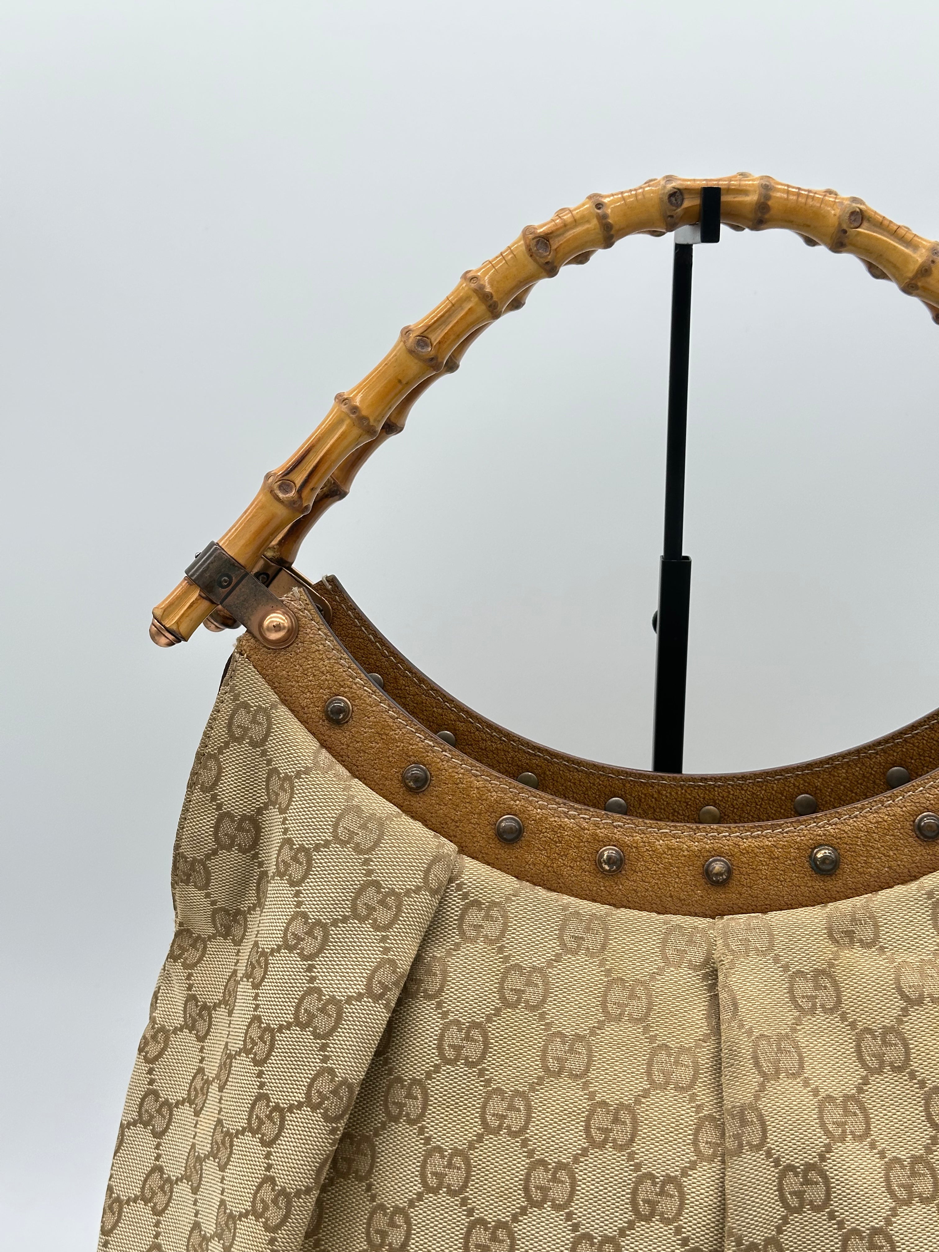 Gucci Bamboo Studded Canvas
