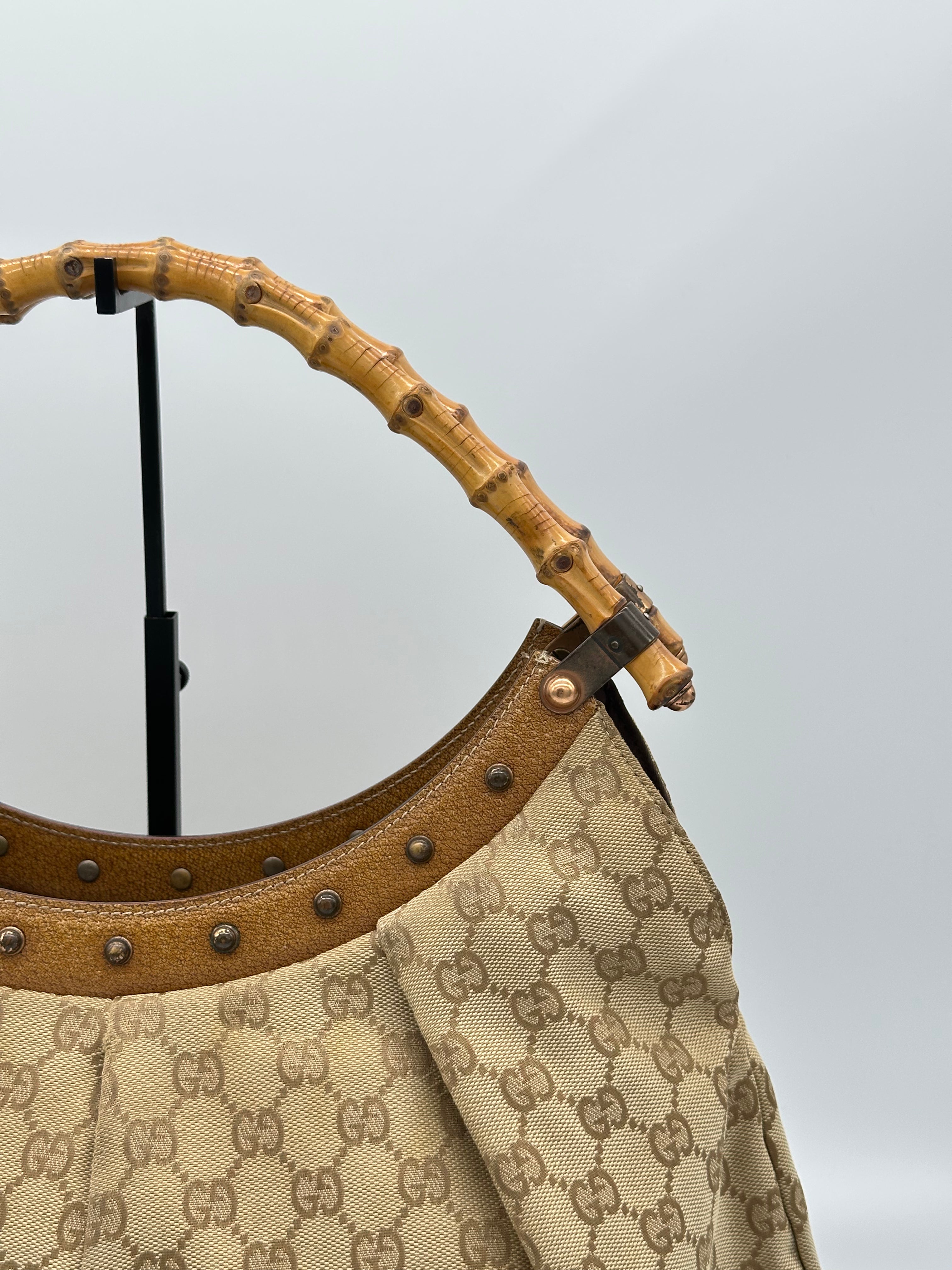 Gucci Bamboo Studded Canvas