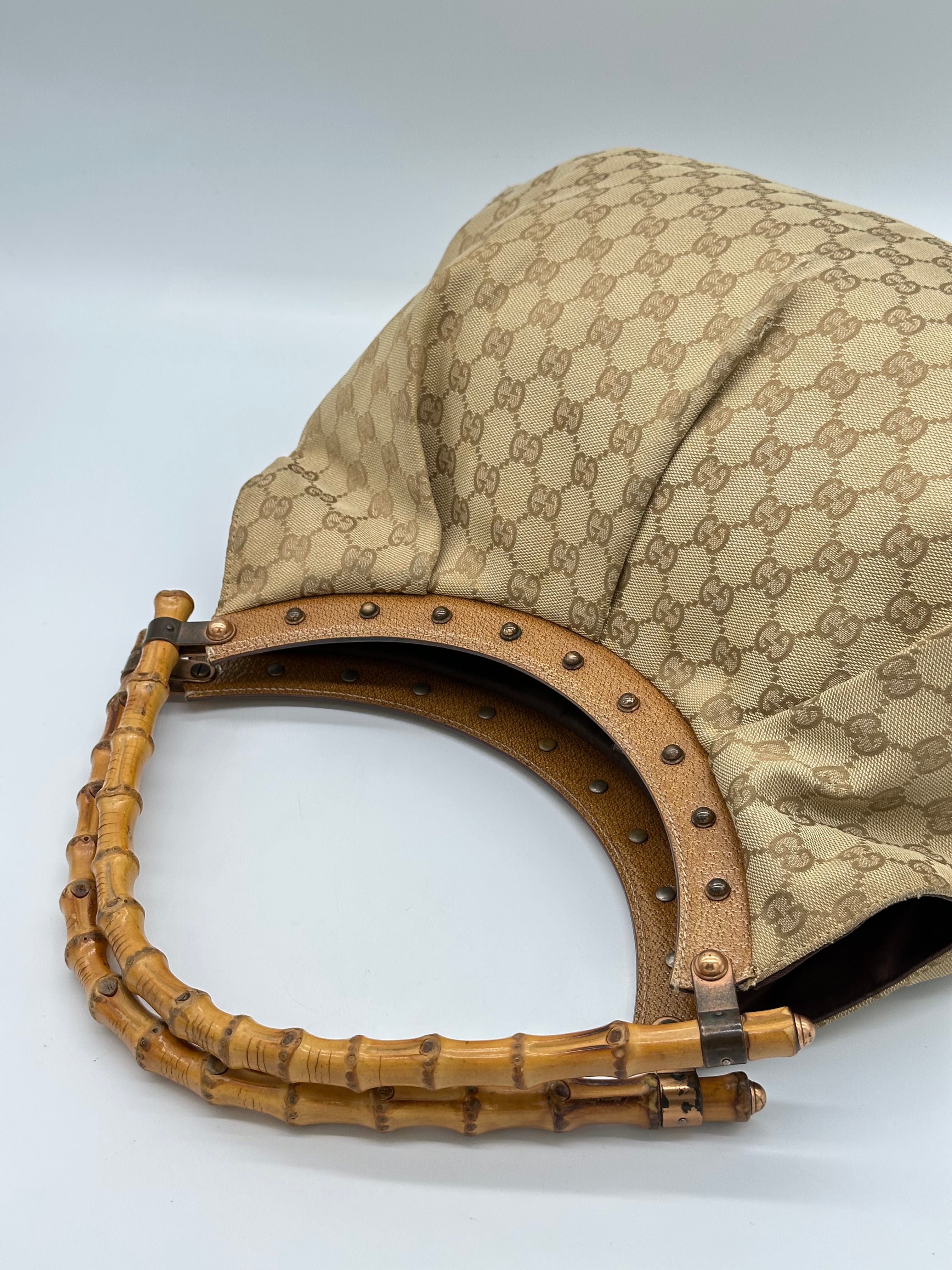 Gucci Bamboo Studded Canvas