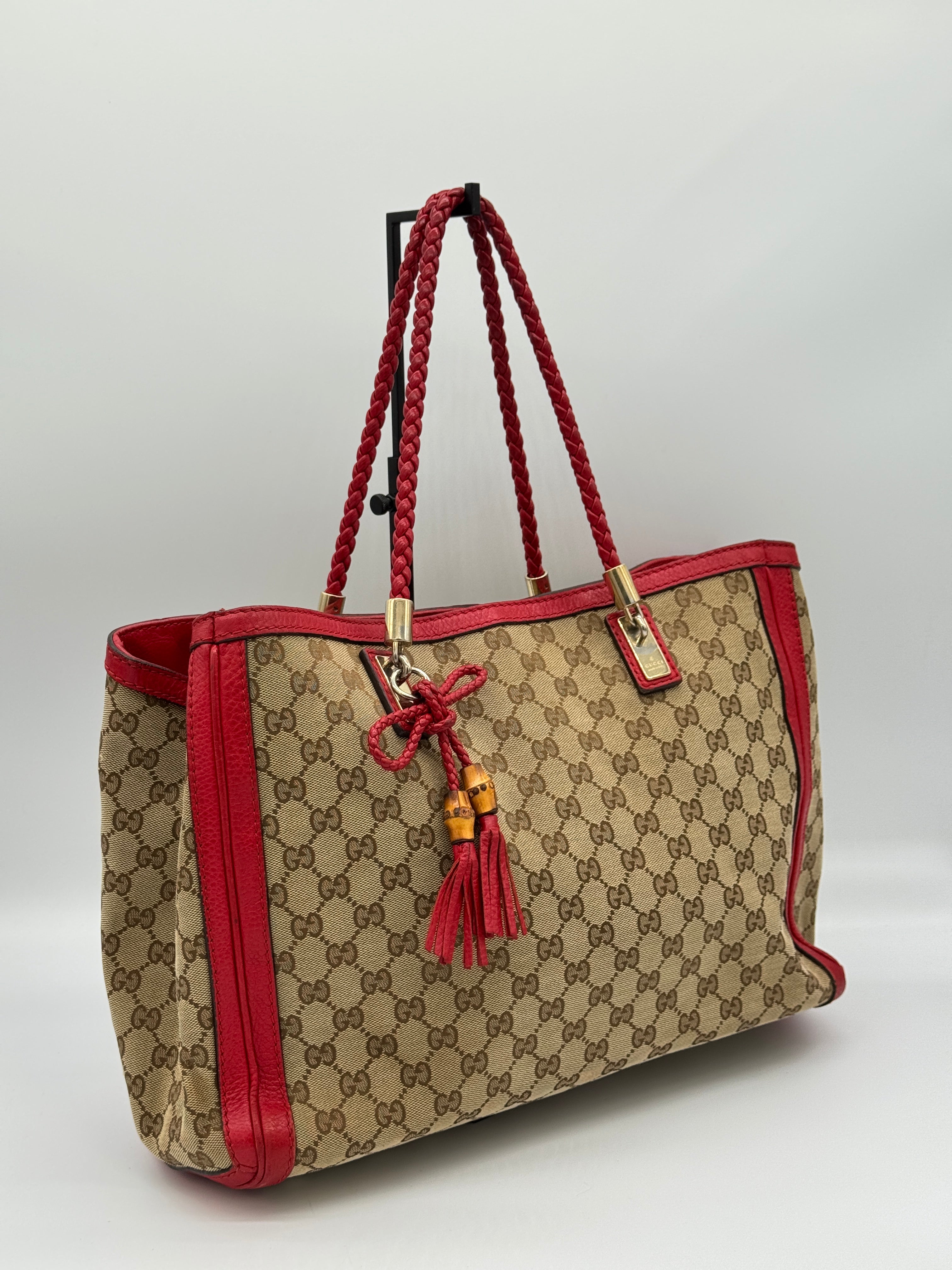 Gucci Tassel Bamboo Tote