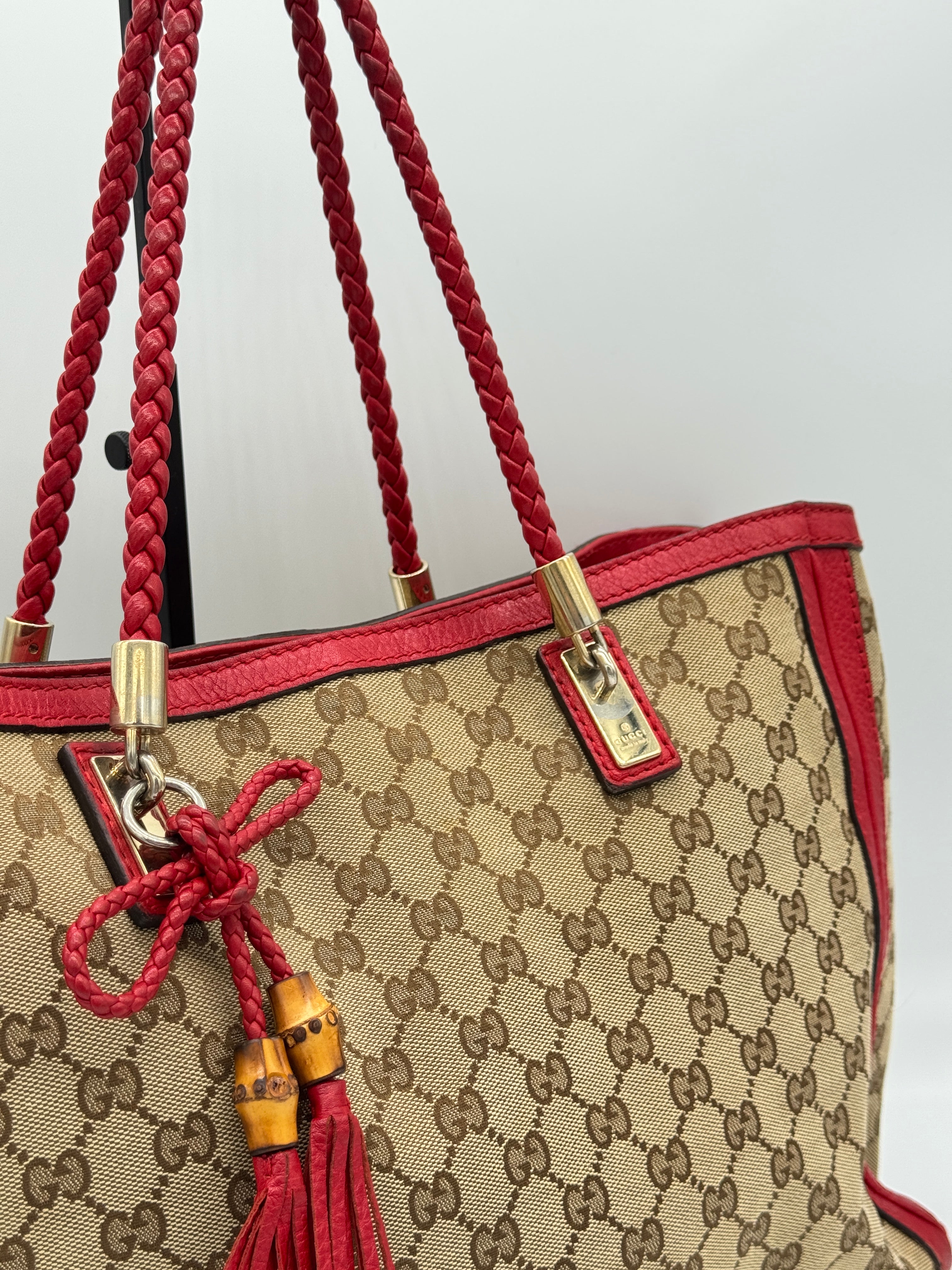 Gucci Tassel Bamboo Tote