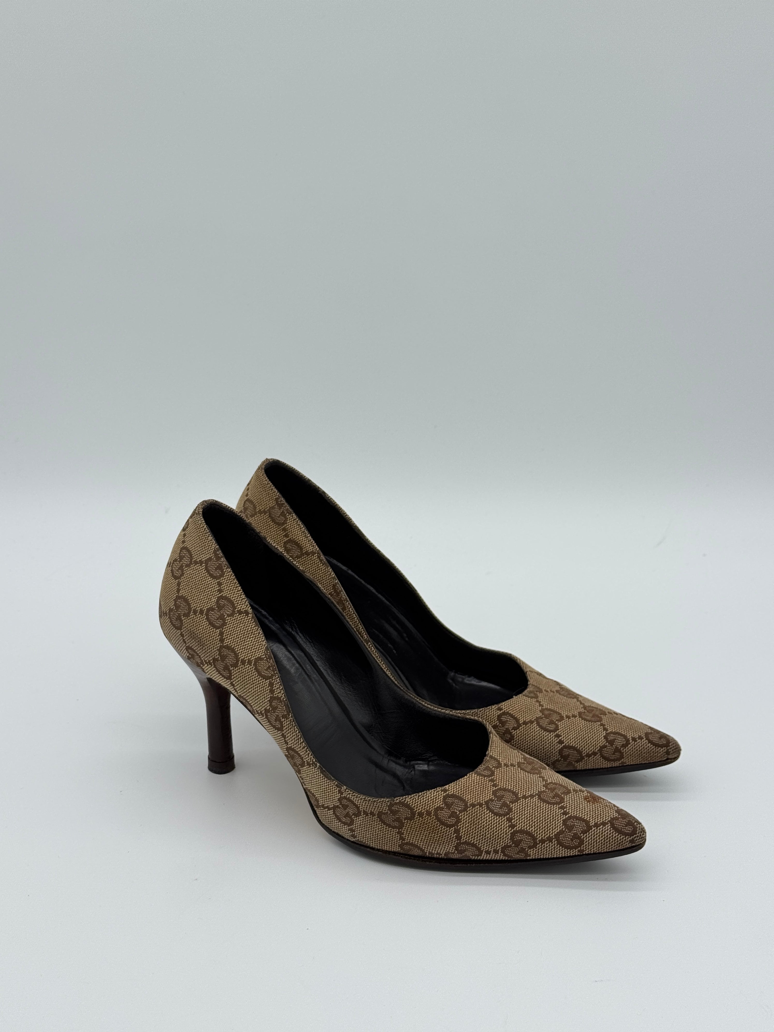 Gucci Canvas Pumps