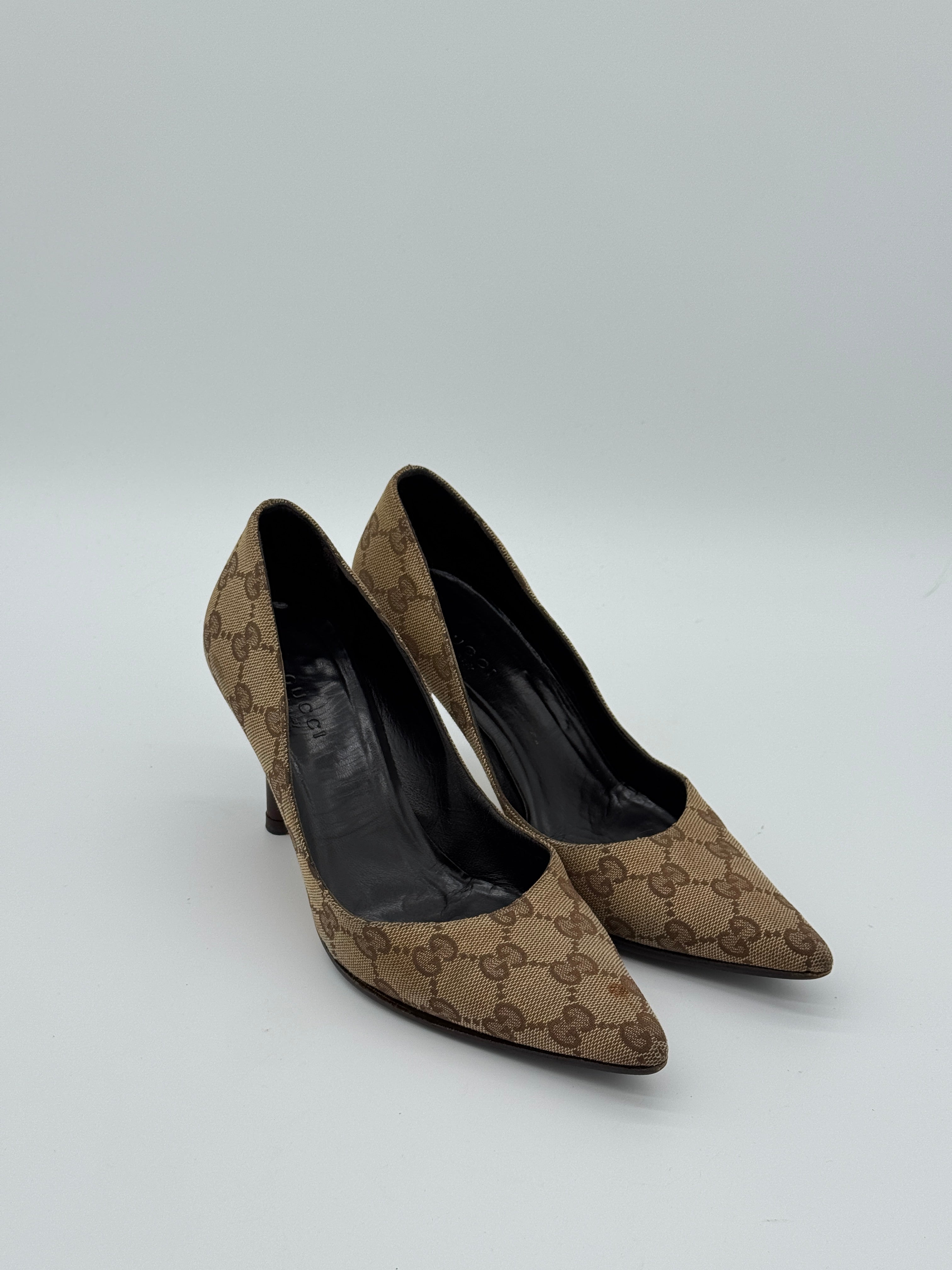 Gucci Canvas Pumps
