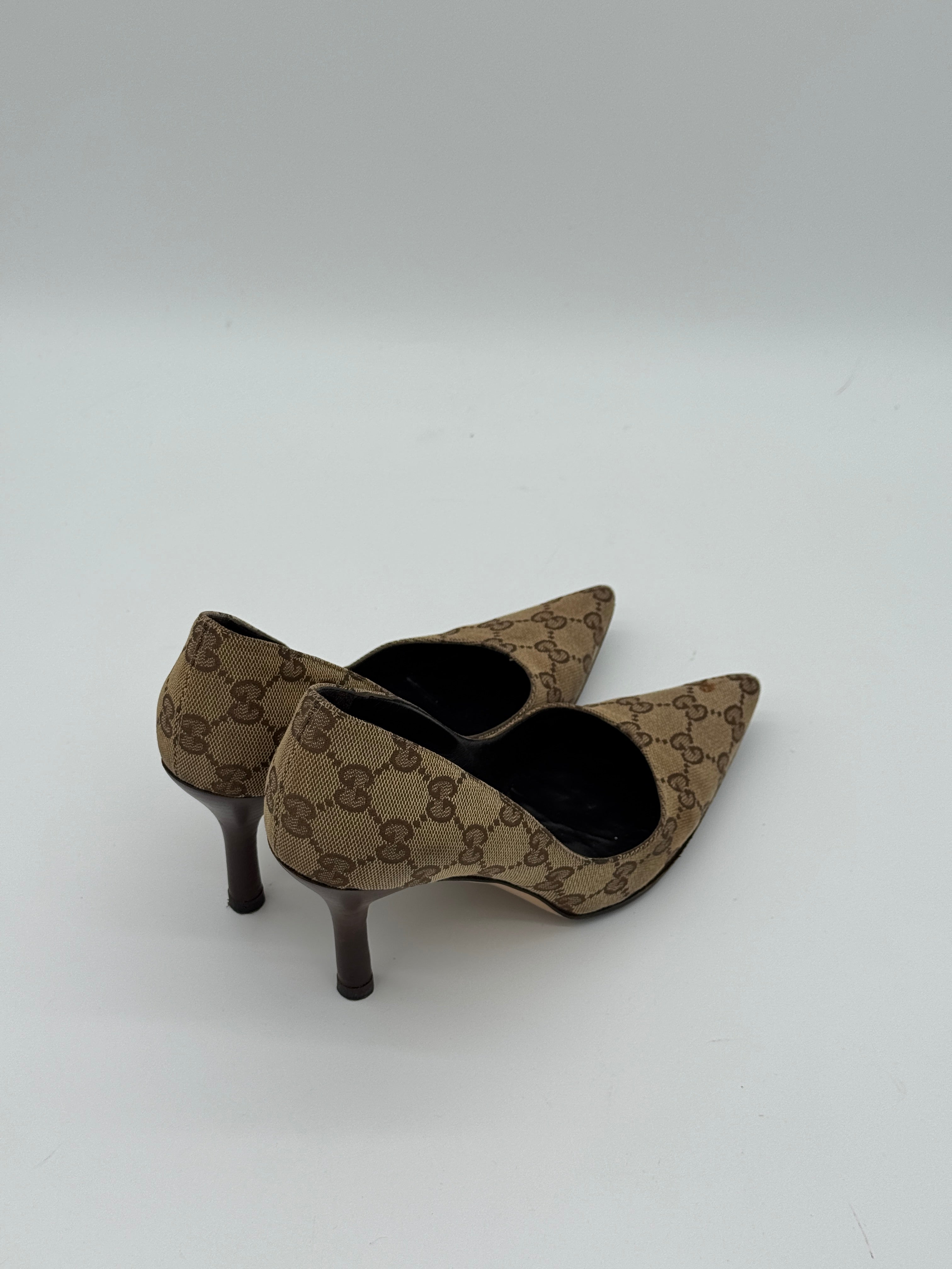 Gucci Canvas Pumps