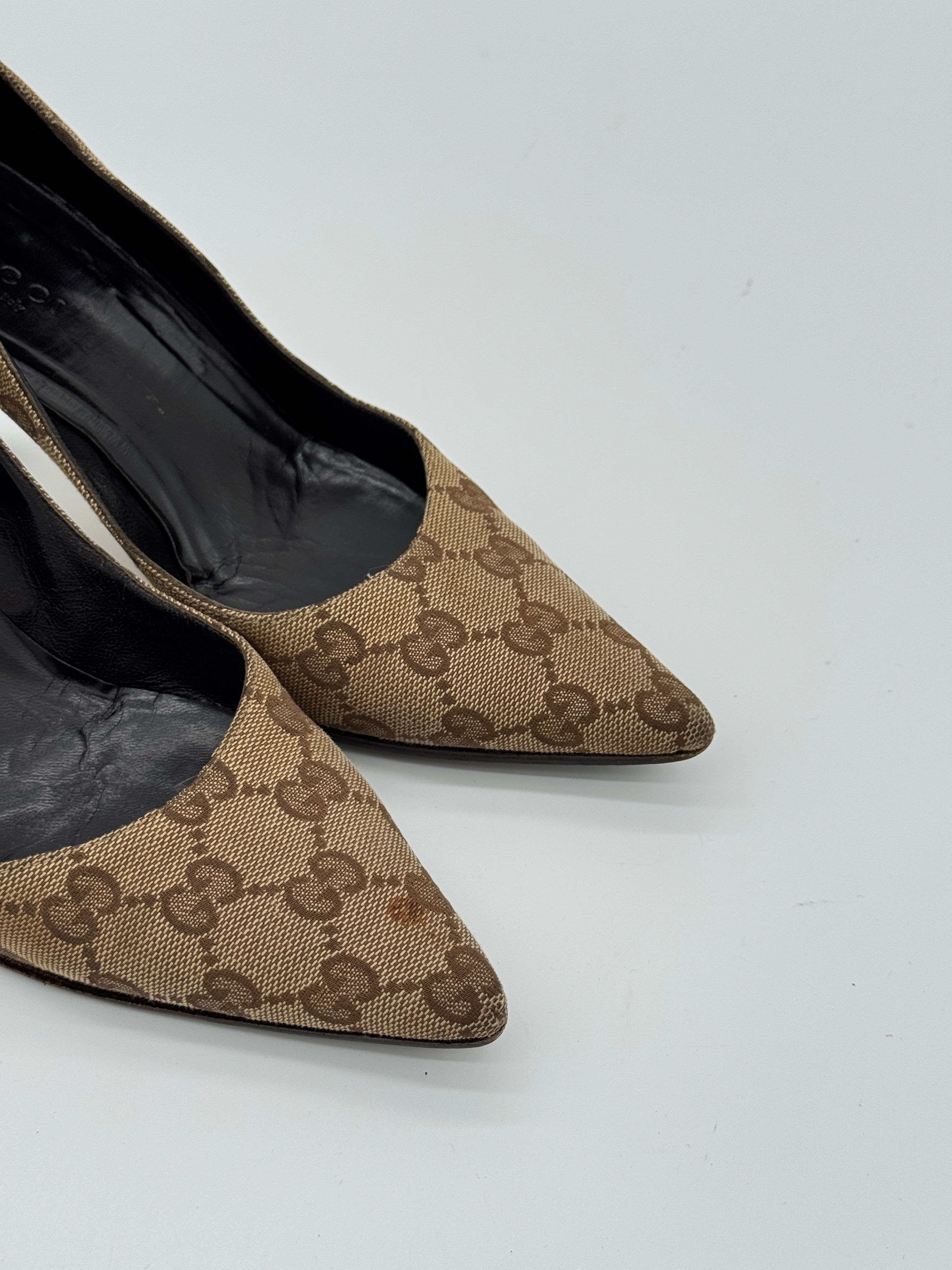 Gucci Canvas Pumps