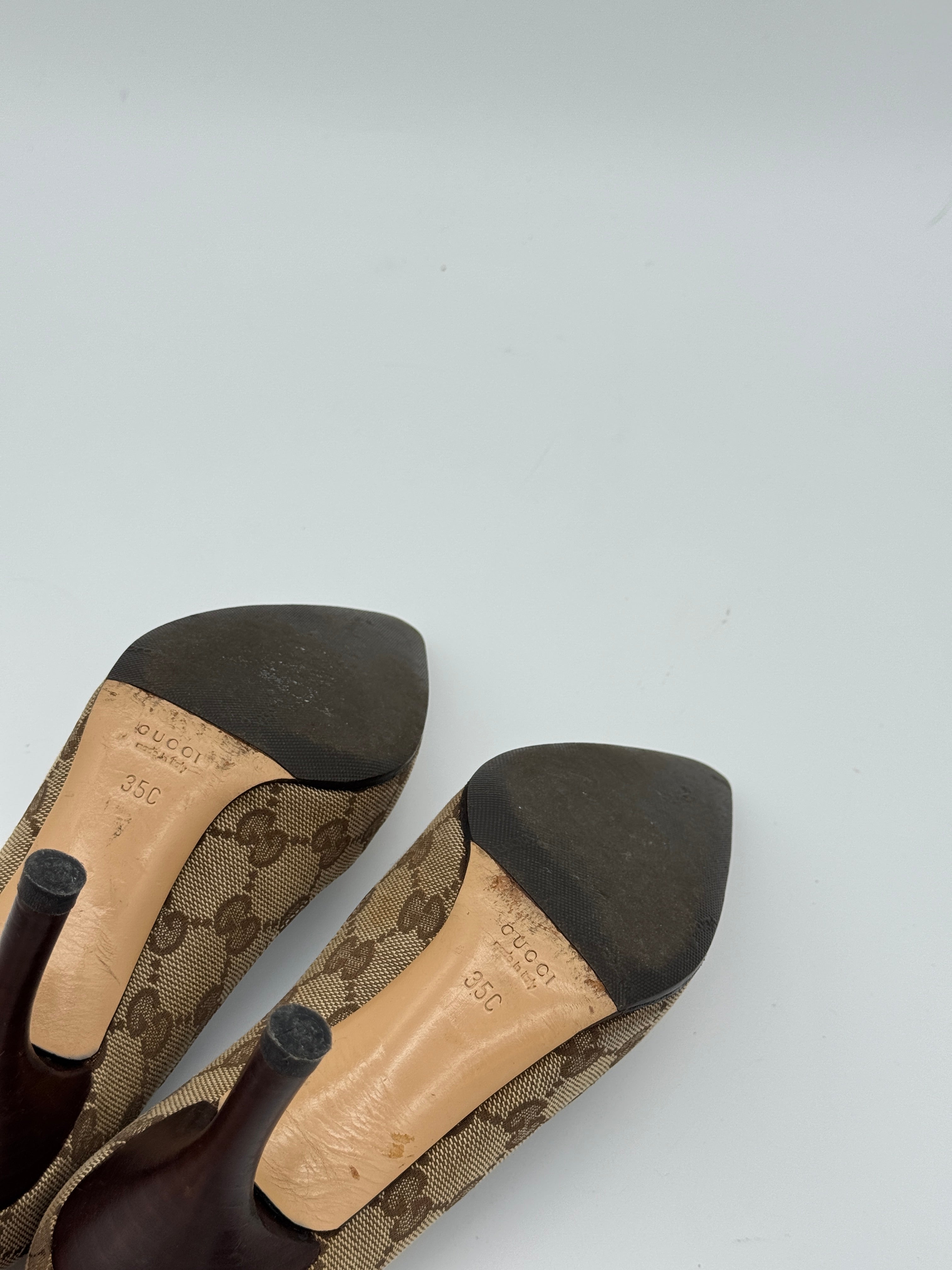 Gucci Canvas Pumps