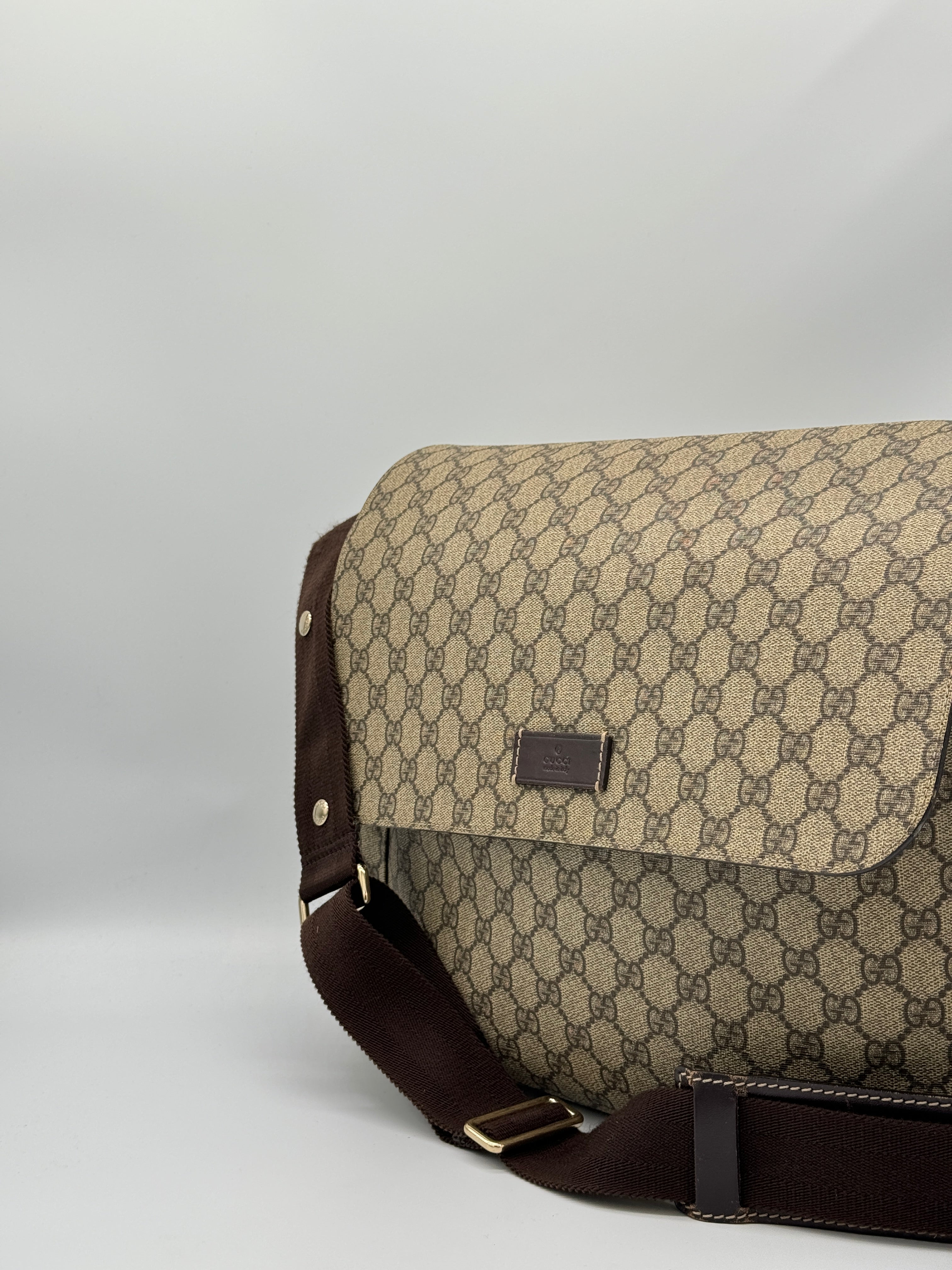 Gucci Canvas Diaper Bag