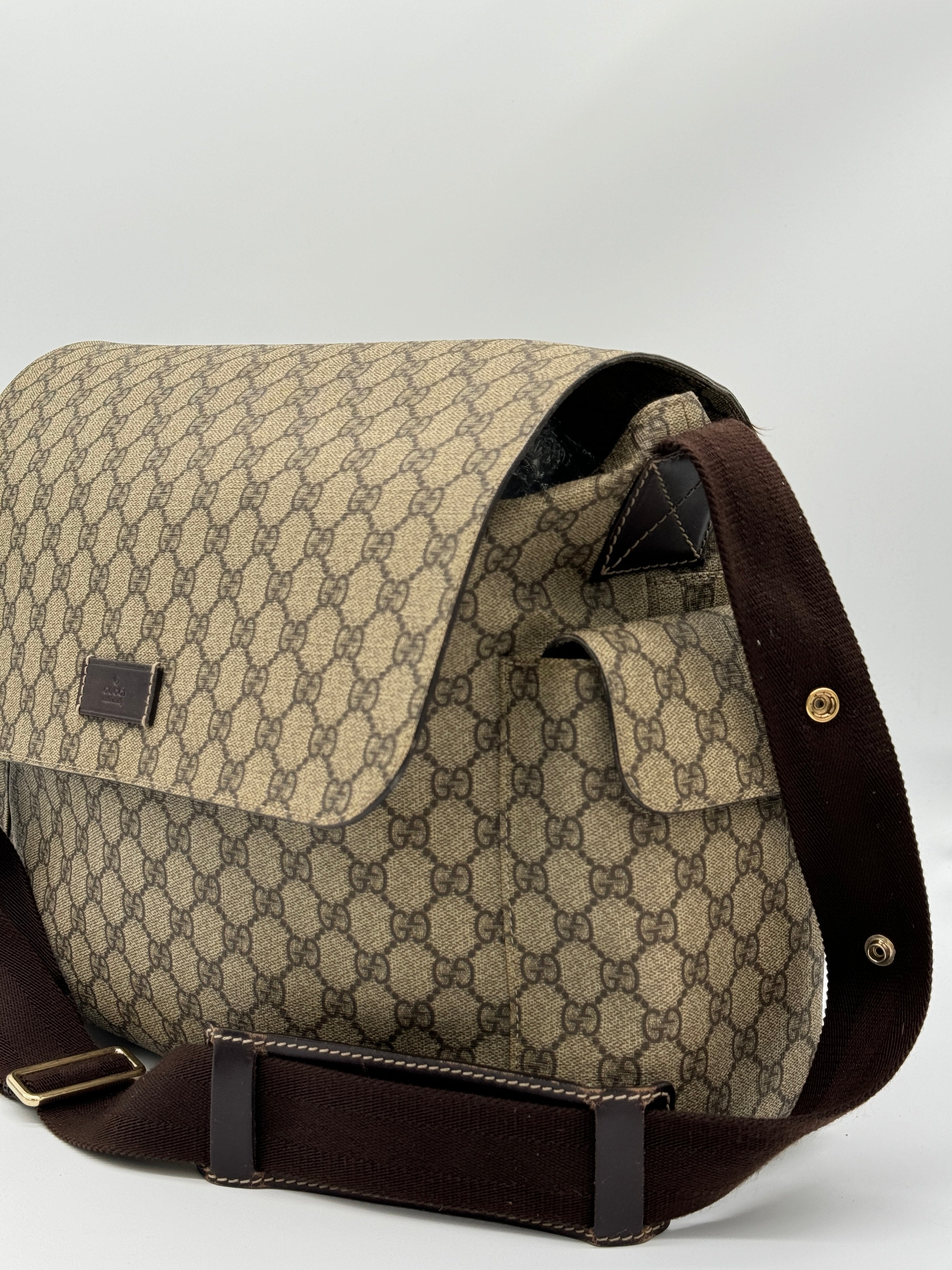 Gucci Canvas Diaper Bag