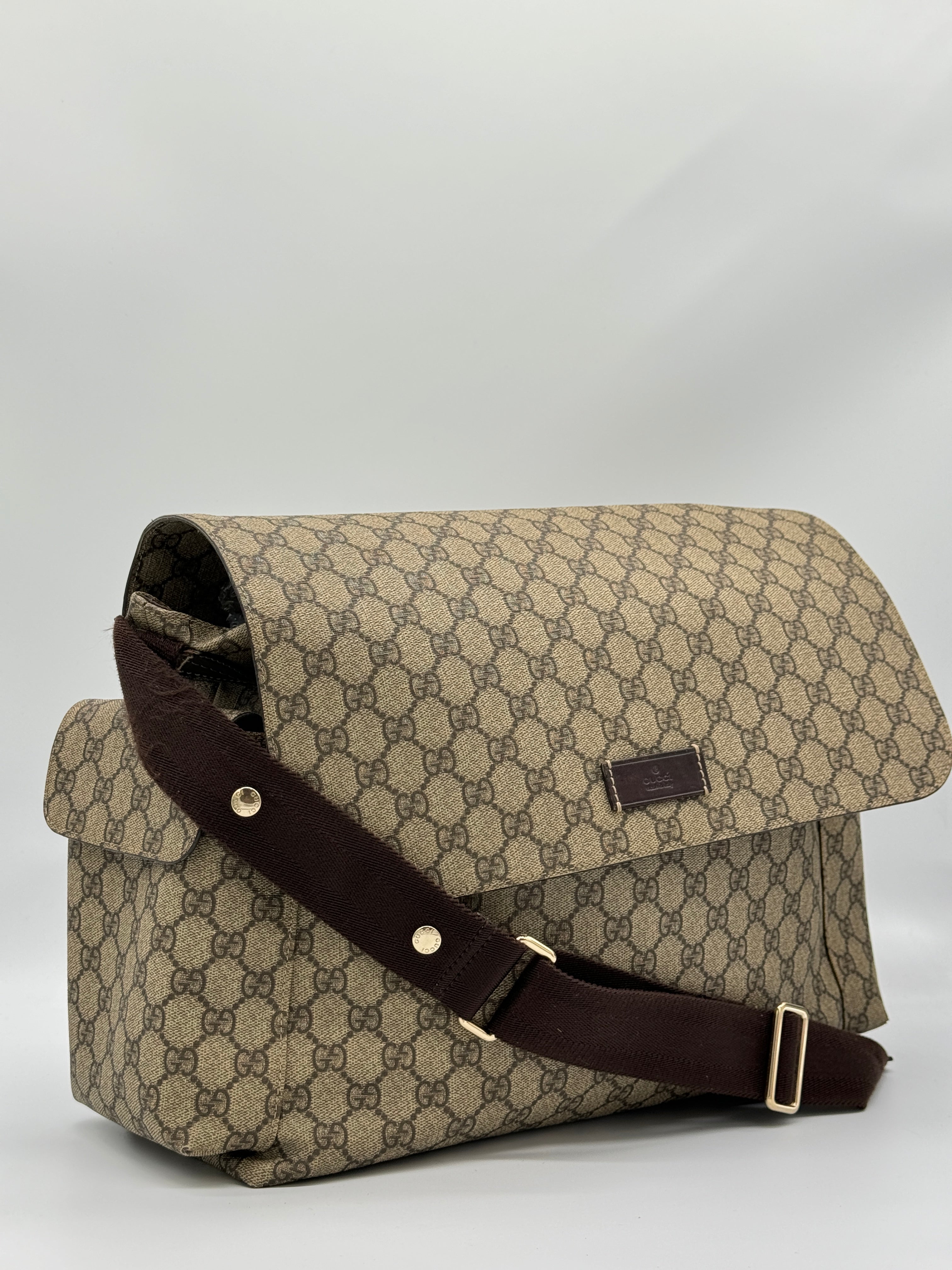 Gucci Canvas Diaper Bag