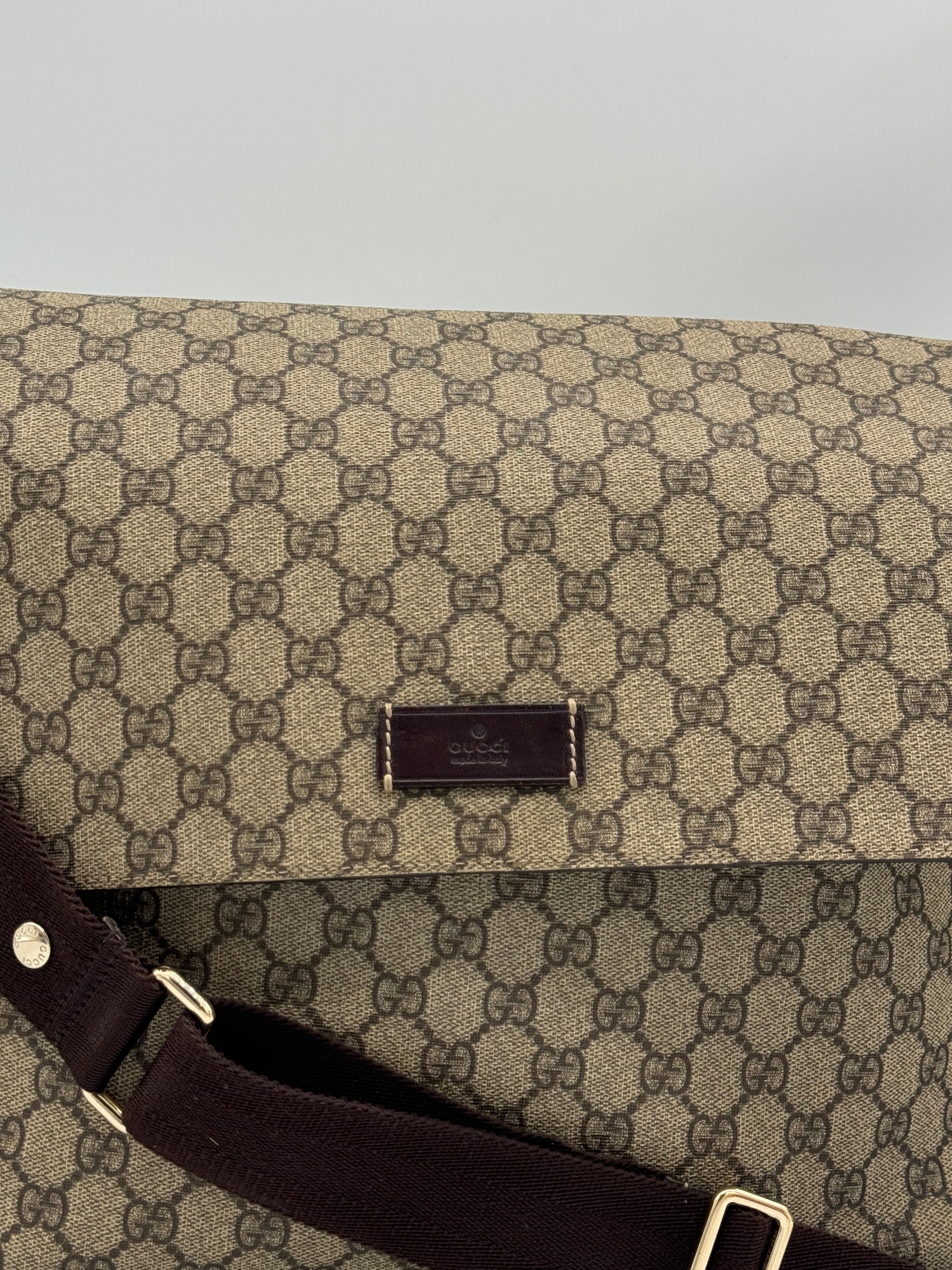 Gucci Canvas Diaper Bag