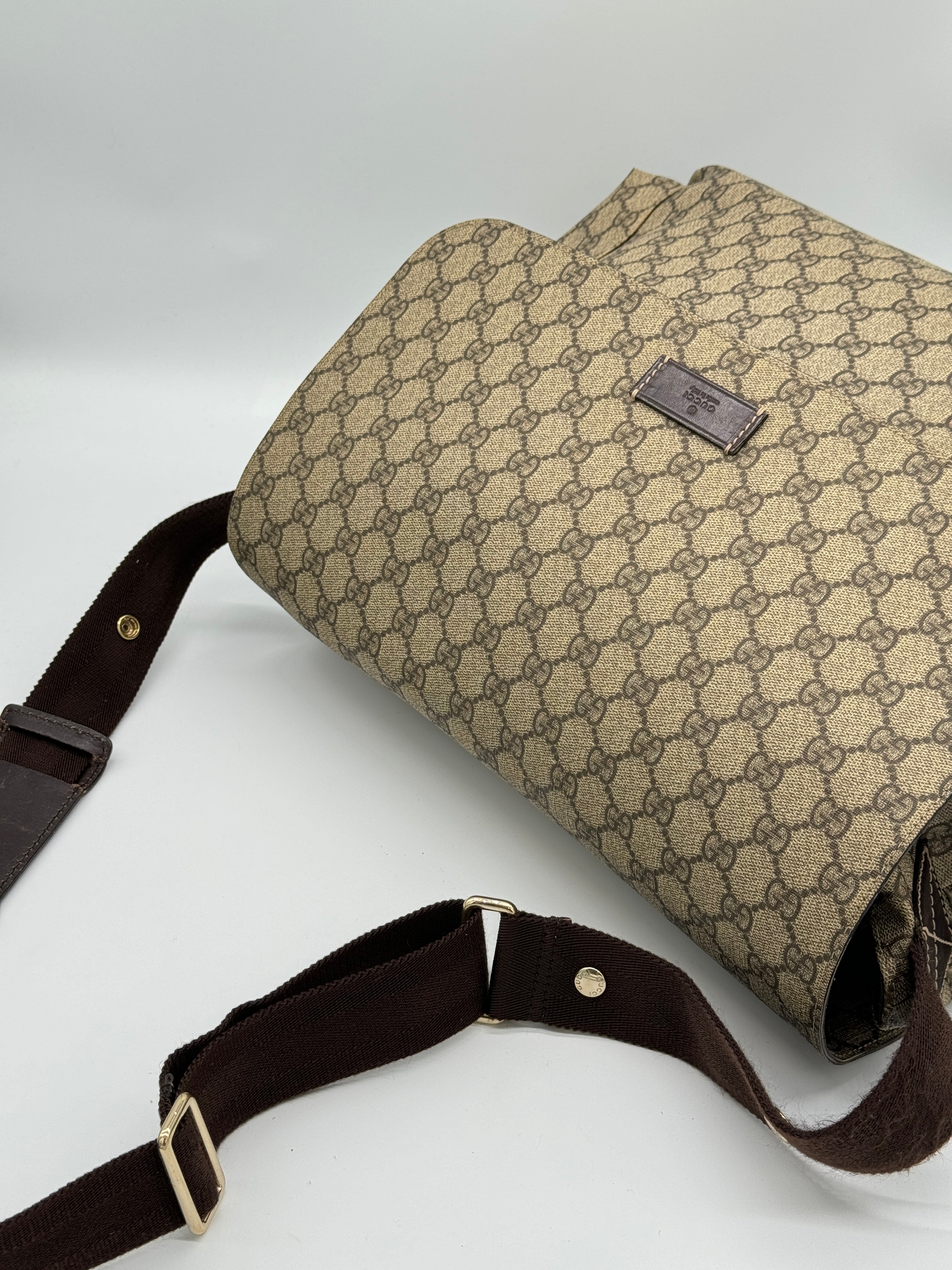 Gucci Canvas Diaper Bag