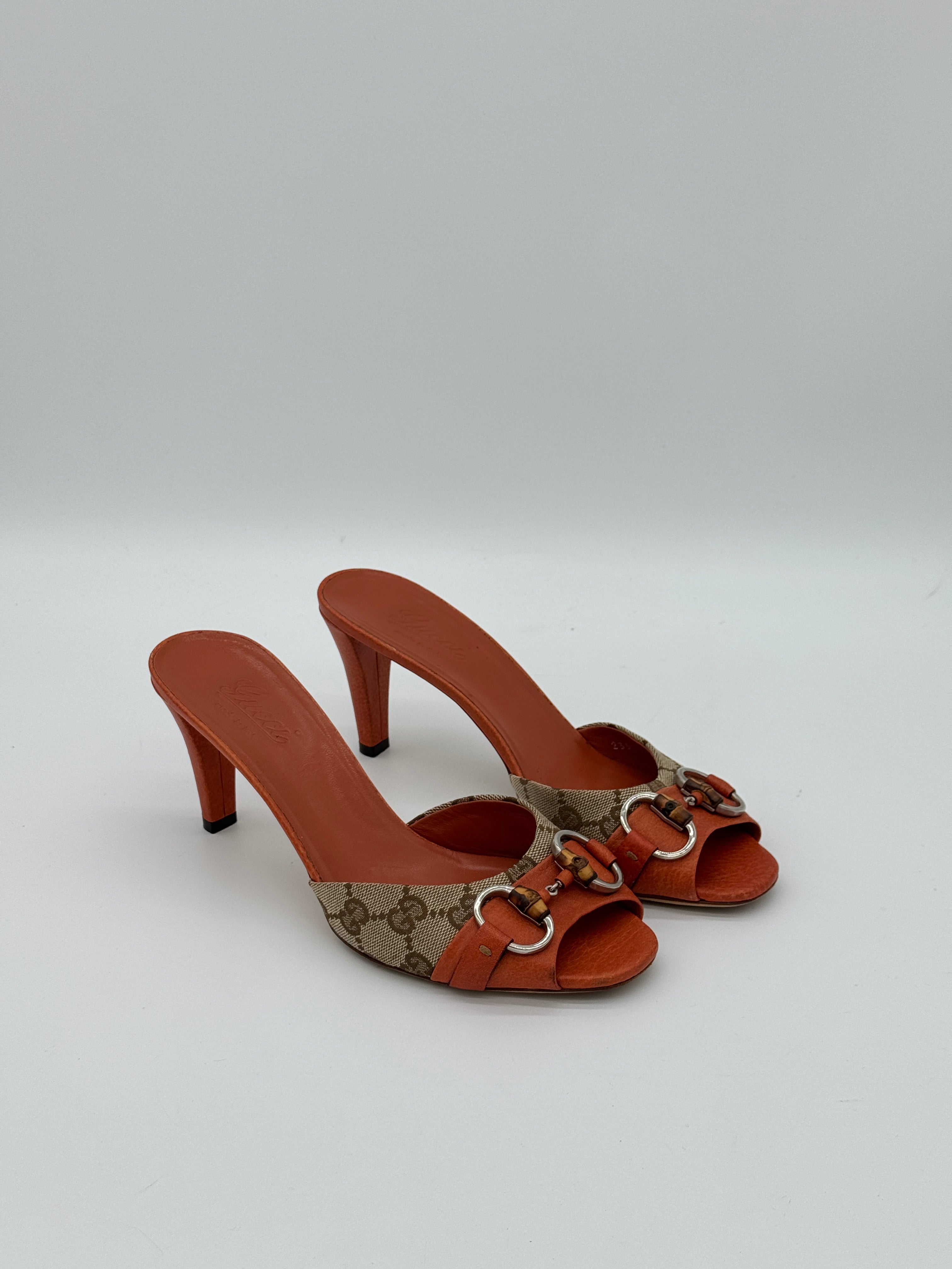 Gucci Horsebit Bamboo Sandals