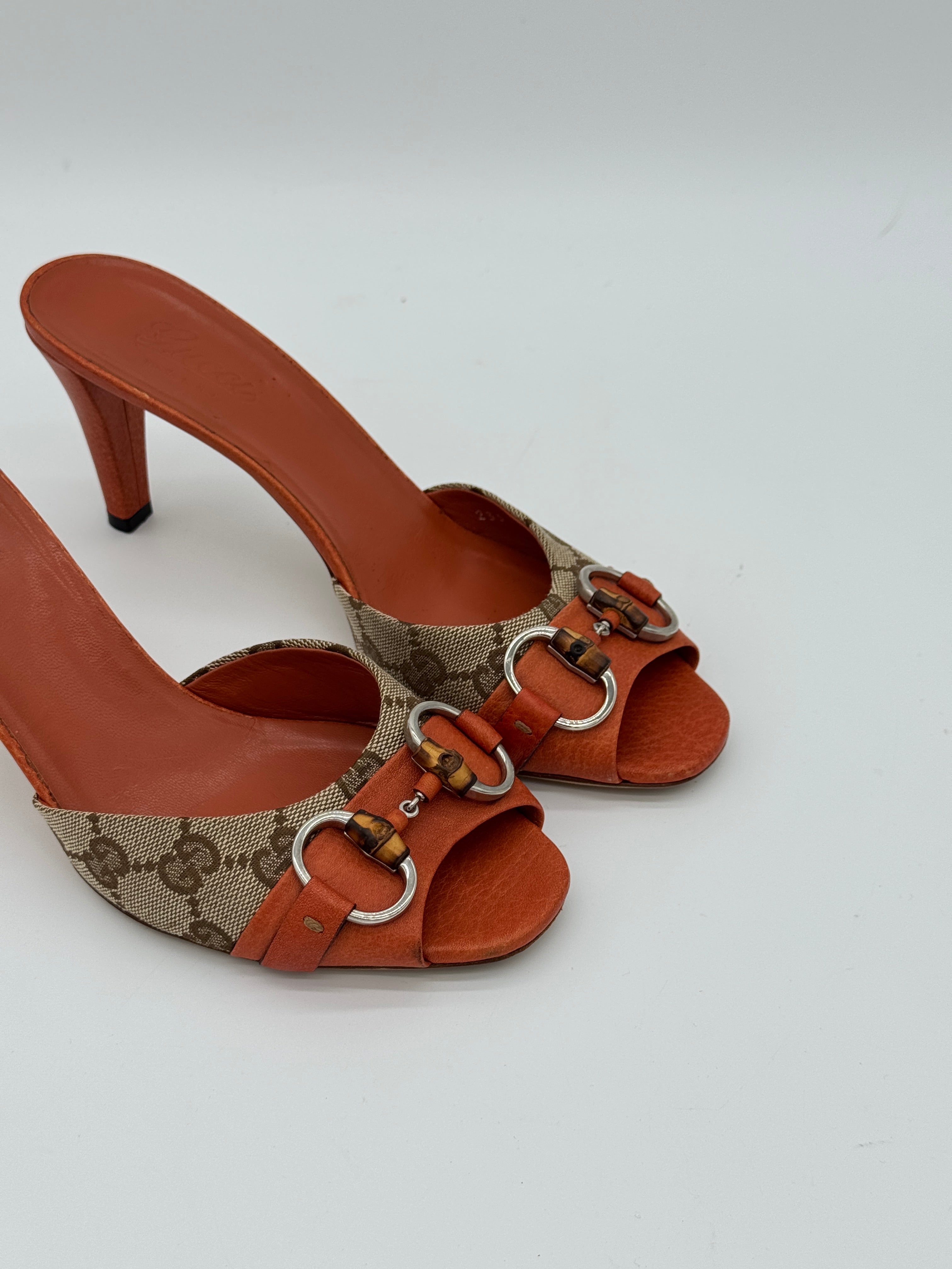 Gucci Horsebit Bamboo Sandals